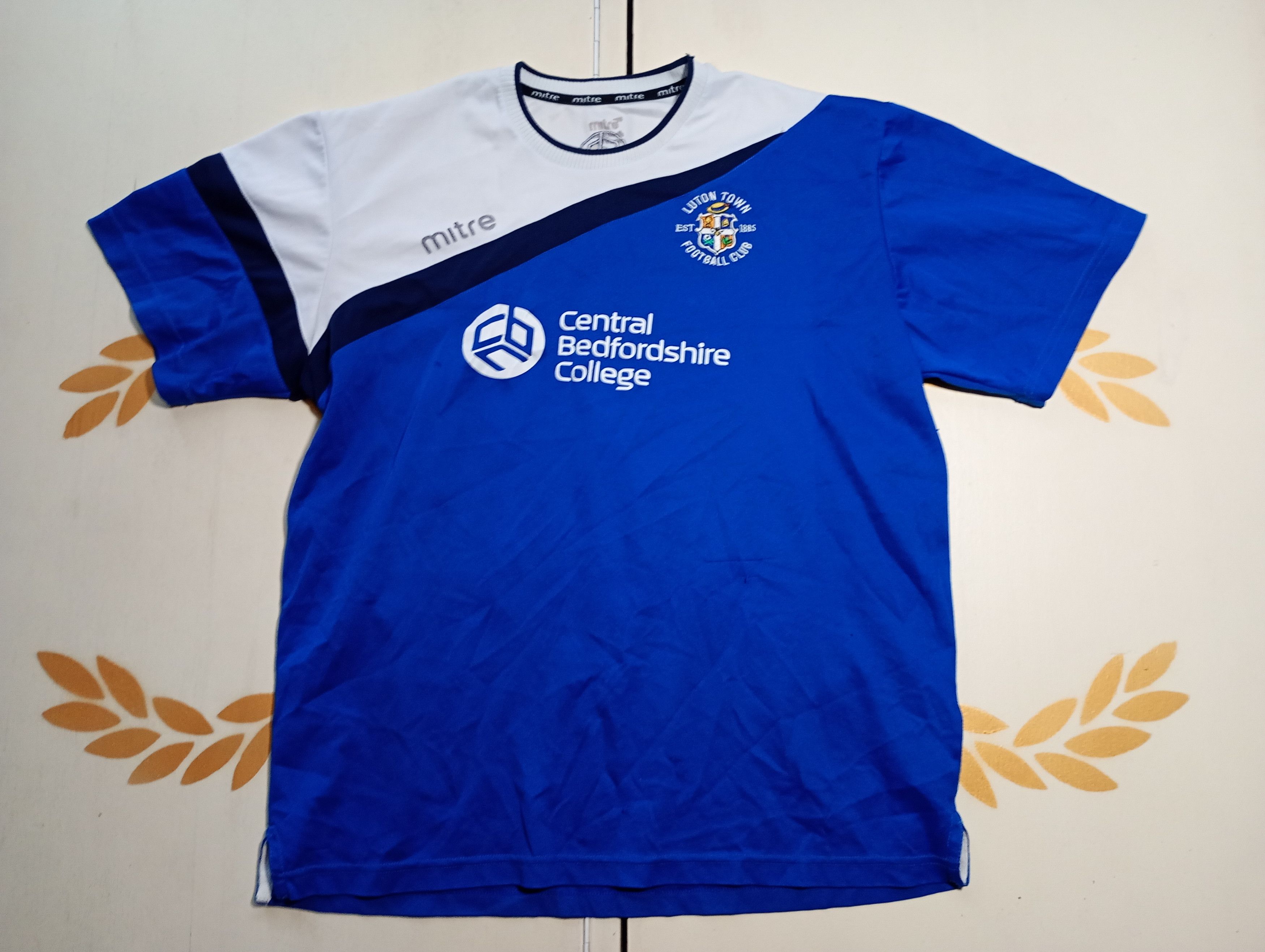 Vintage Mitre Luton Town FC Jersey Y2K Size US L / EU 52-54 / 3 - 1 Thumbnail
