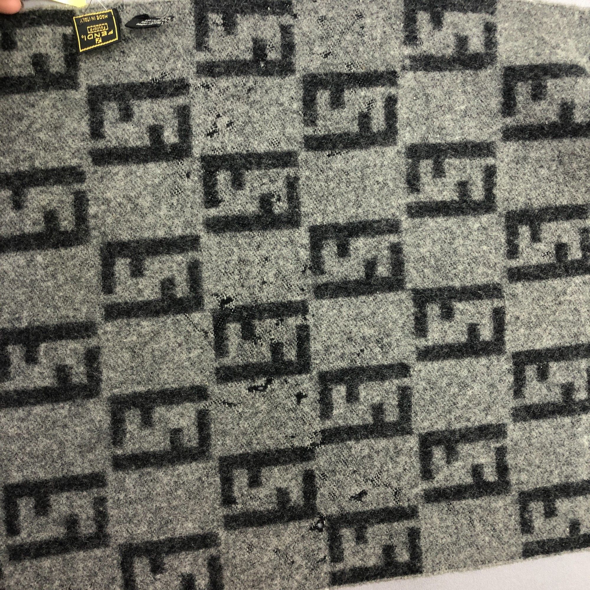 Fendi Vintage Fendi Scarf Muffler FF Monogram Roma Wool Scarves Size ONE SIZE - 7 Thumbnail
