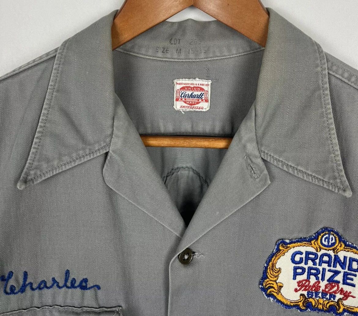 Carhartt × Vintage 30s-40s CARHARTT USA Heart Tag Sanforized Work Shirt Mens M Size US M / EU 48-50 / 2 - 3 Thumbnail