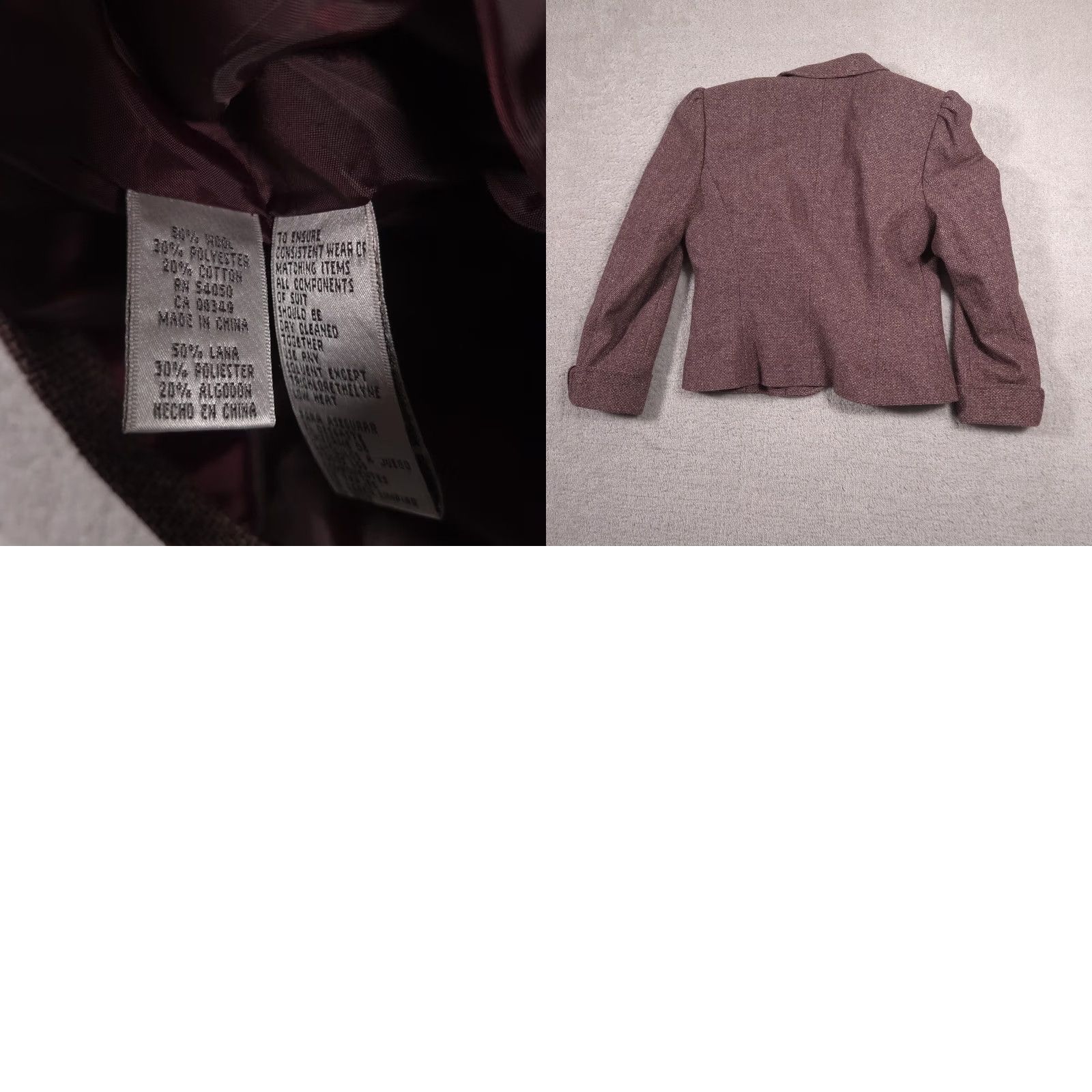 Nine West Nine West Blazer Womens 10 Brown Tweed Two Button Lined Suit Jacket Career Size L / US 10 / IT 46 - 9 Thumbnail