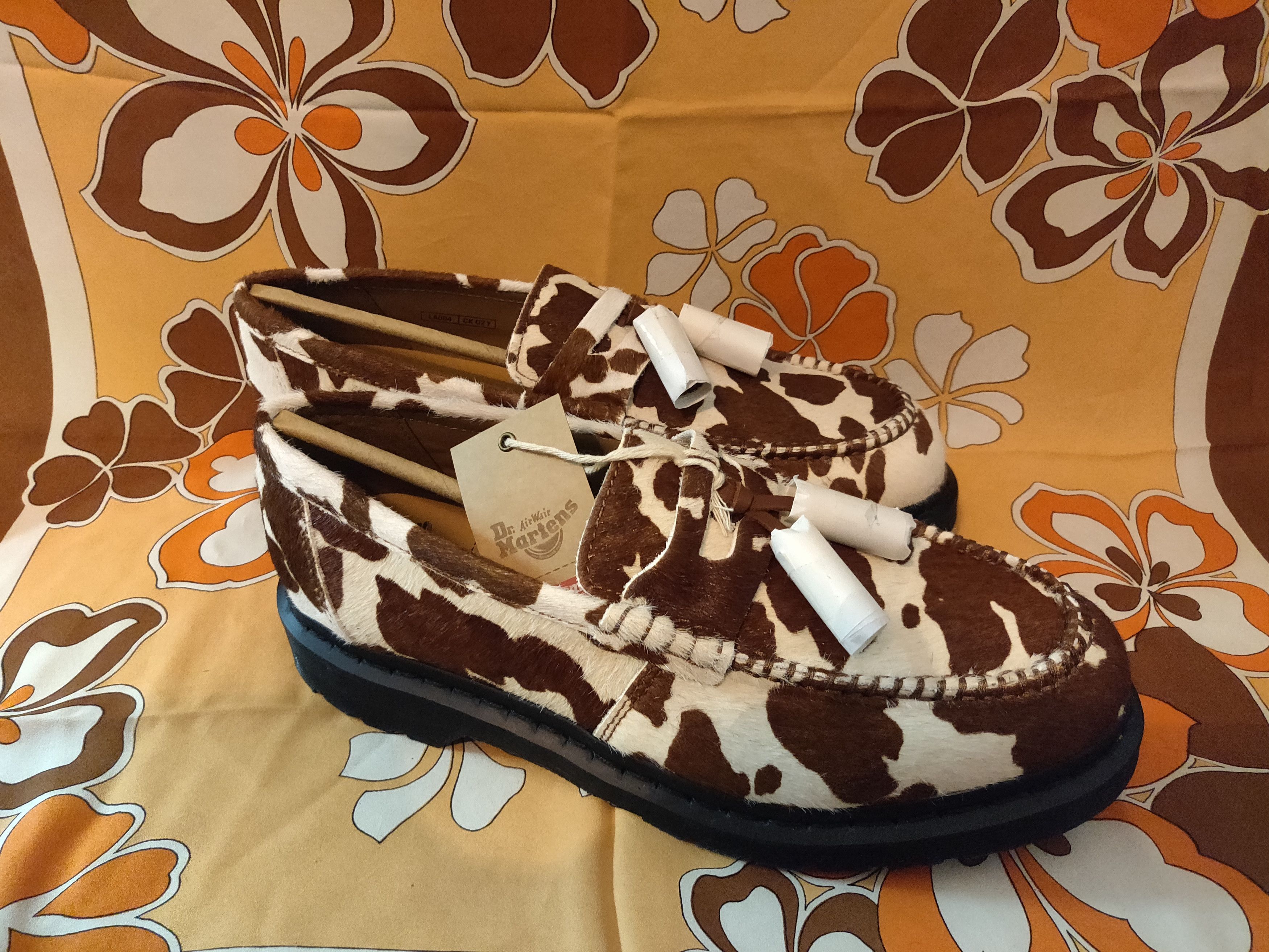 image of Dr Martens x Supreme Dr.martens X Supreme Penton Tassel Loafers In Cow Print, Men's (Size 11)