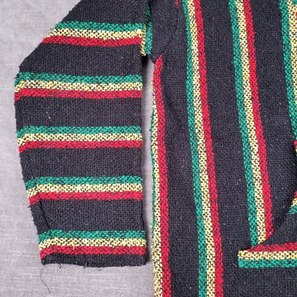 Sunspel Sunspecs Baja Hoodie Pullover Striped Festival Poncho Sweater Medium Size US M / EU 48-50 / 2 - 6 Thumbnail