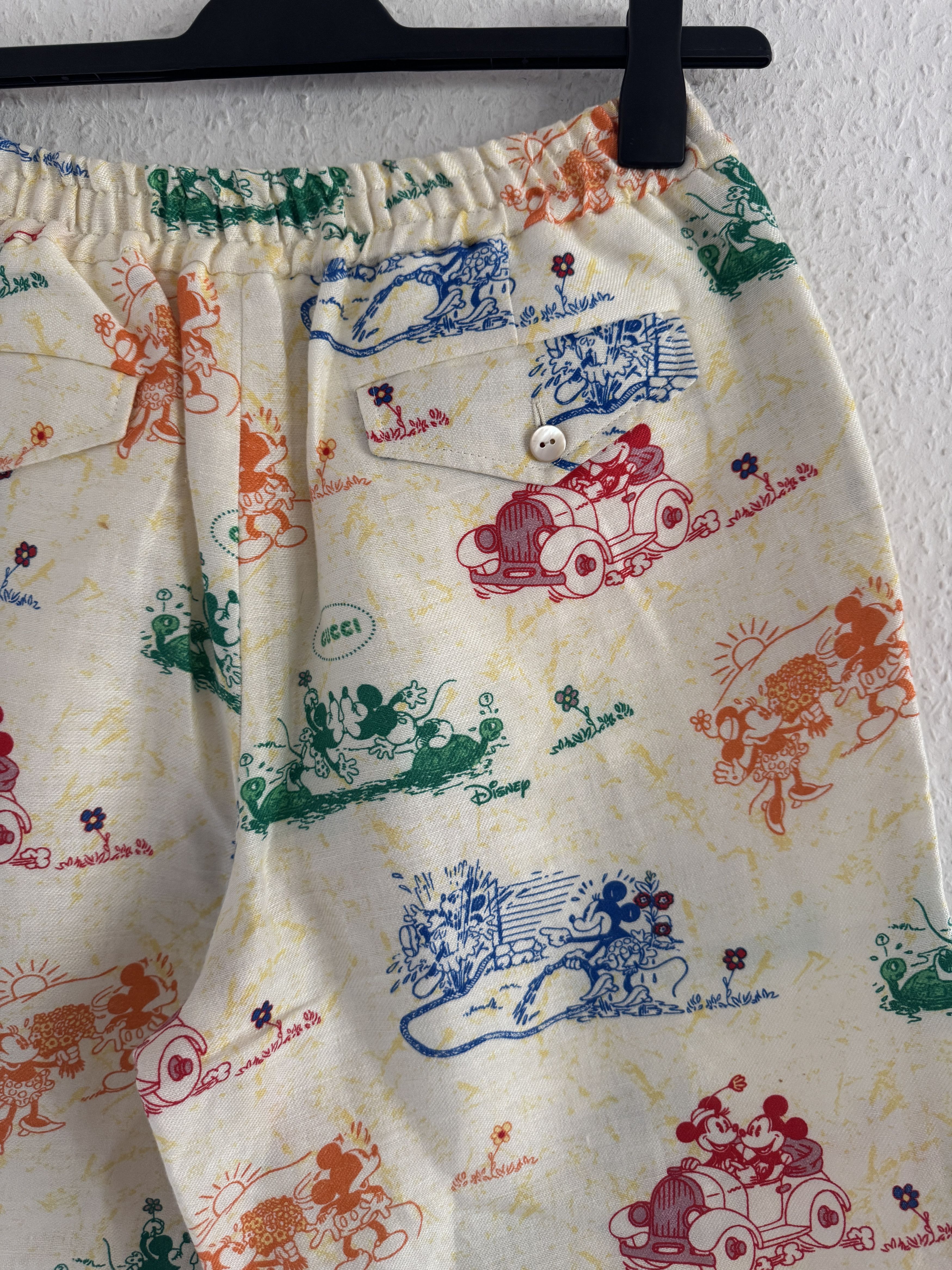 Disney × Gucci Linen Mickey Shorts Size US 30 / EU 46 - 14 Thumbnail