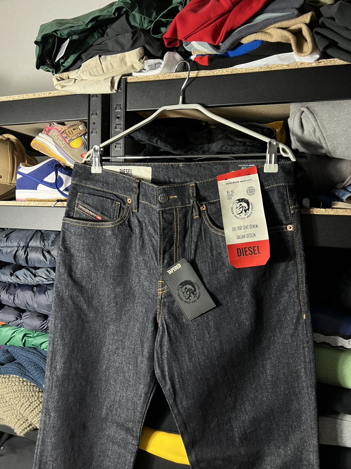 Diesel Diesel Raw Tapered Fit Jeans 🇮🇹 Premium Dark Wash Denim Size US 32 / EU 48 - 6 Thumbnail