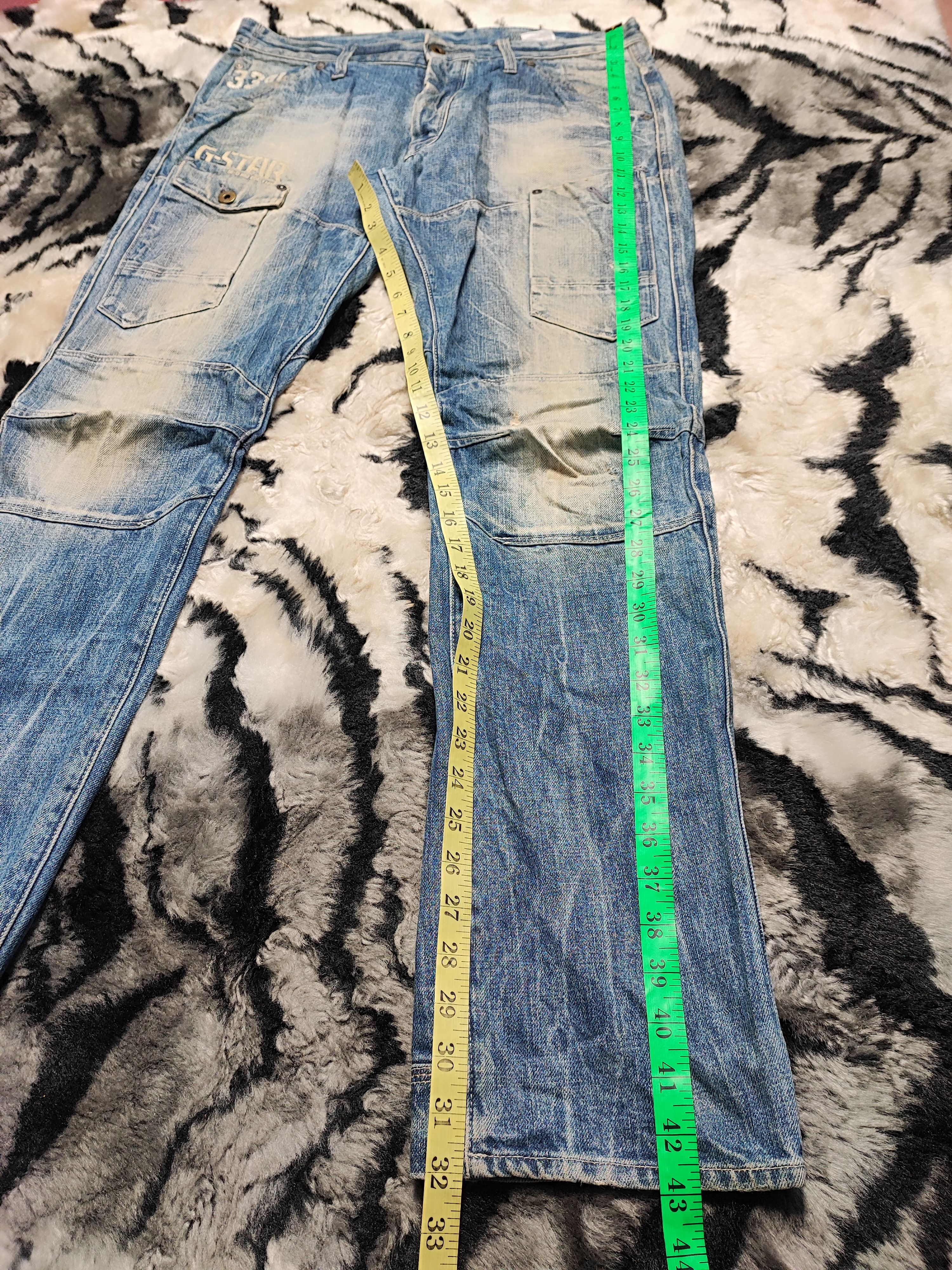 G-Star Distress Jeans by G Star Raw Cargo Biker 34x32 Size US 34 / EU 50 - 3 Thumbnail