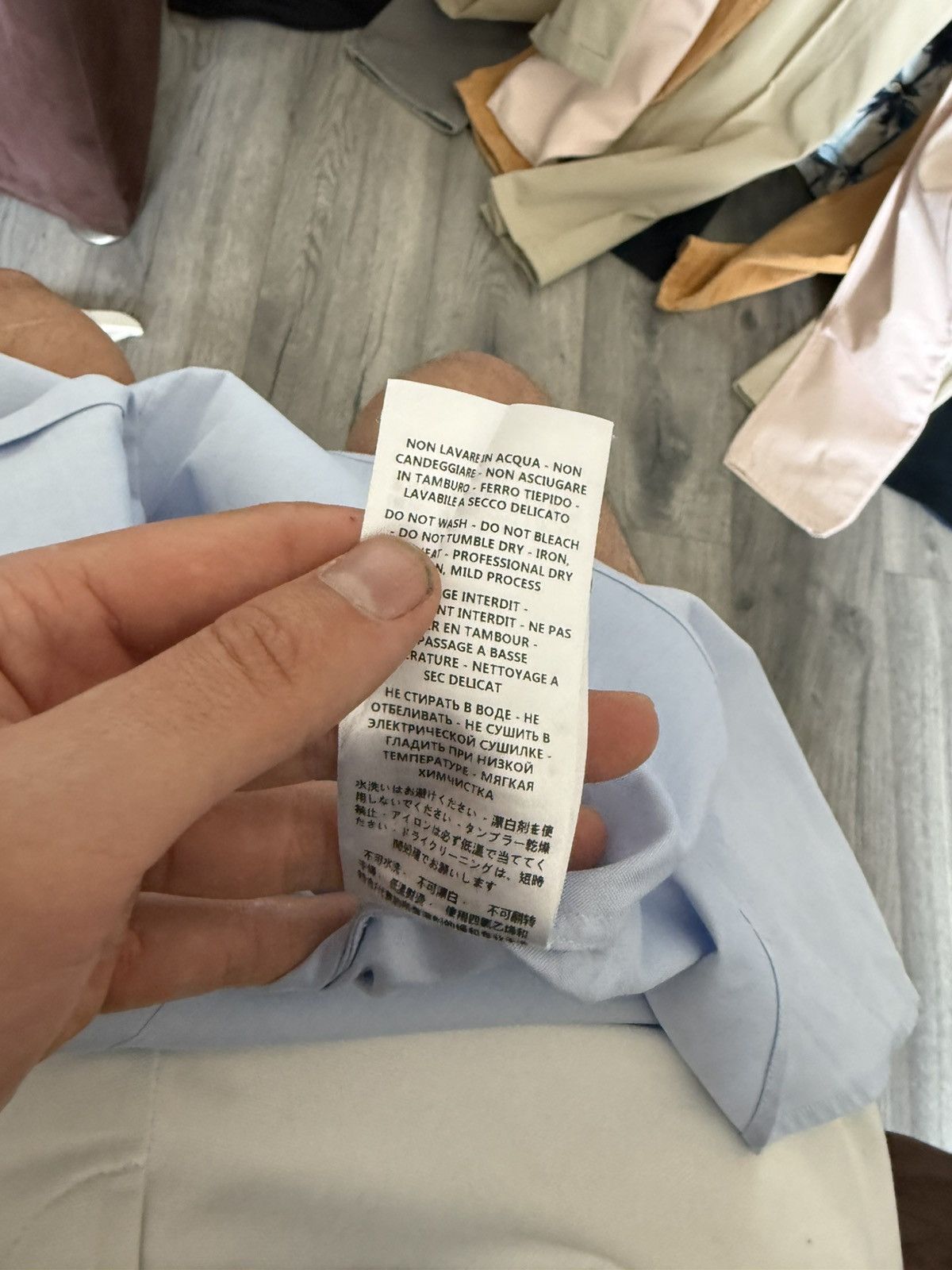 Gucci Blue Dress Shirt with White Contrast Collar – Duke Fit Size US S / EU 44-46 / 1 - 15 Thumbnail