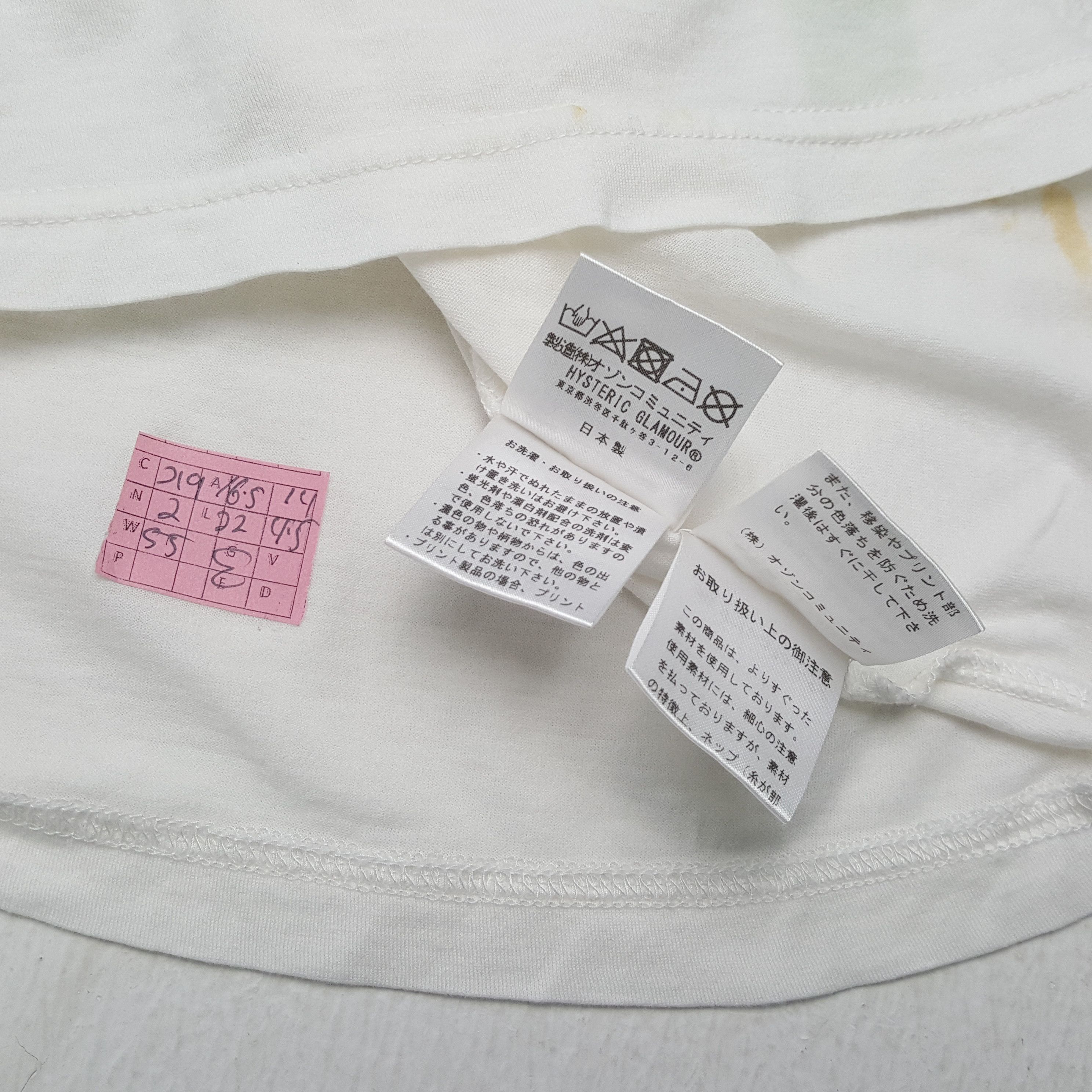 Hysteric Glamour HYSTERIC GLAMOUR Japanese Brand Streetwear Tshirt Size XS / US 0-2 / IT 36-38 - 4 Thumbnail