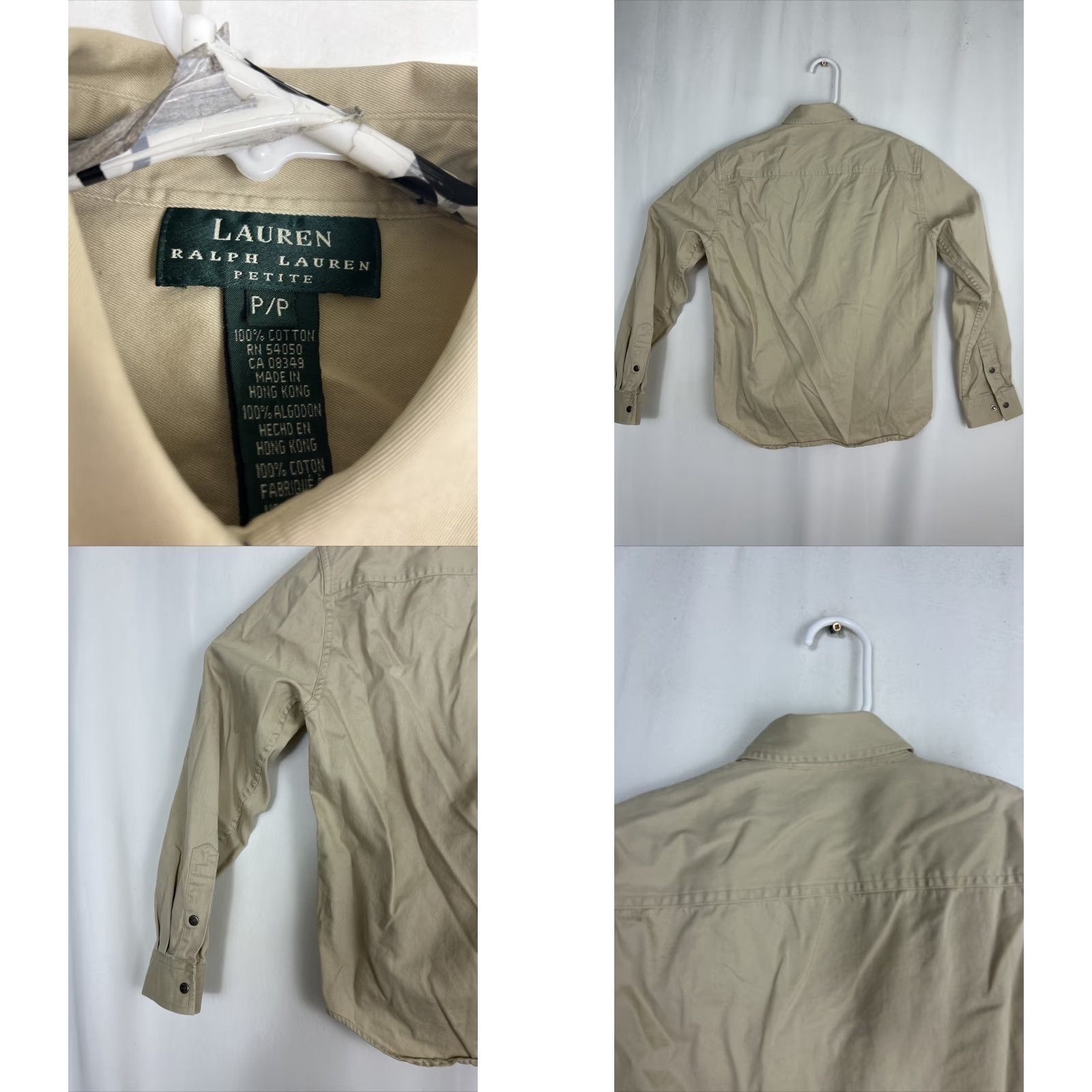 Ralph Lauren Lauren Ralph Lauren Utility Shirt Womens Medium Petite PP Cotton Twill 1967 Size XXS / US 00 / IT 34 - 8 Thumbnail