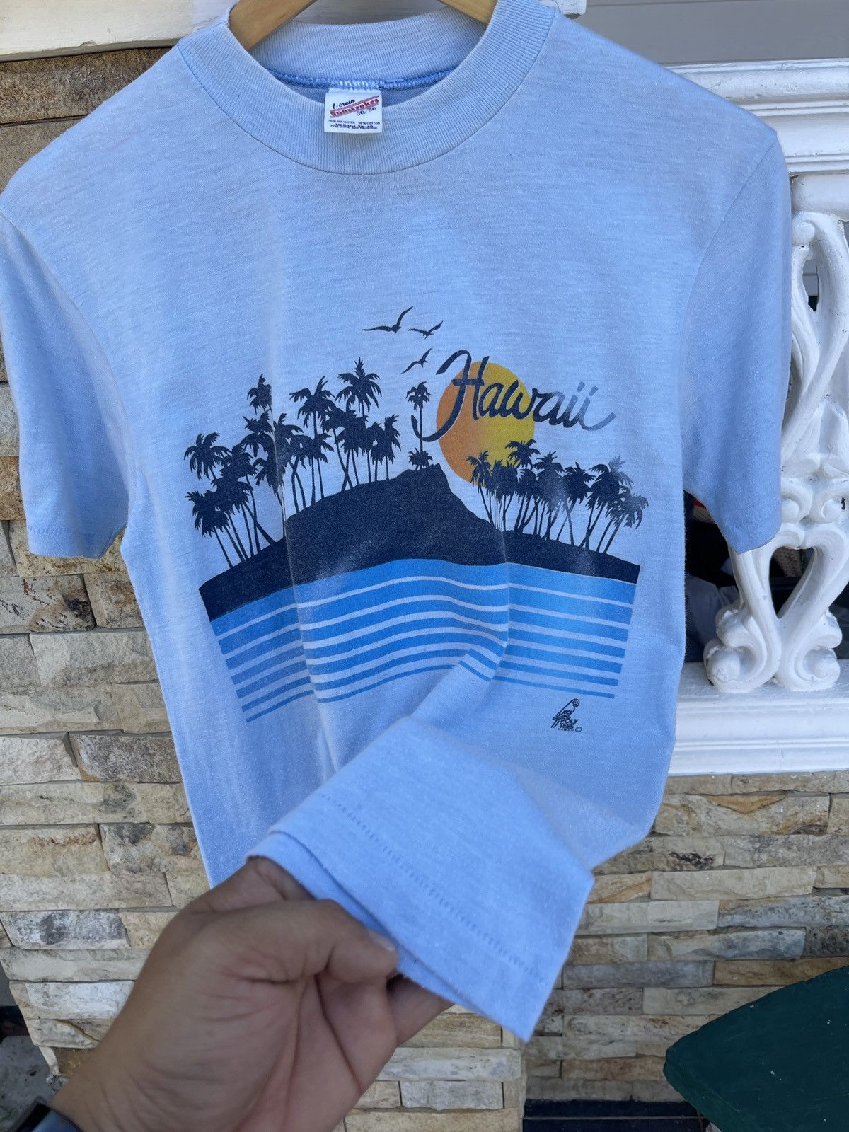 Vintage LastDrop🔥Rare🔥Vintage 70s HAWAII Polytees Sunstrokes T-Shirt Size US M / EU 48-50 / 2 - 8 Thumbnail