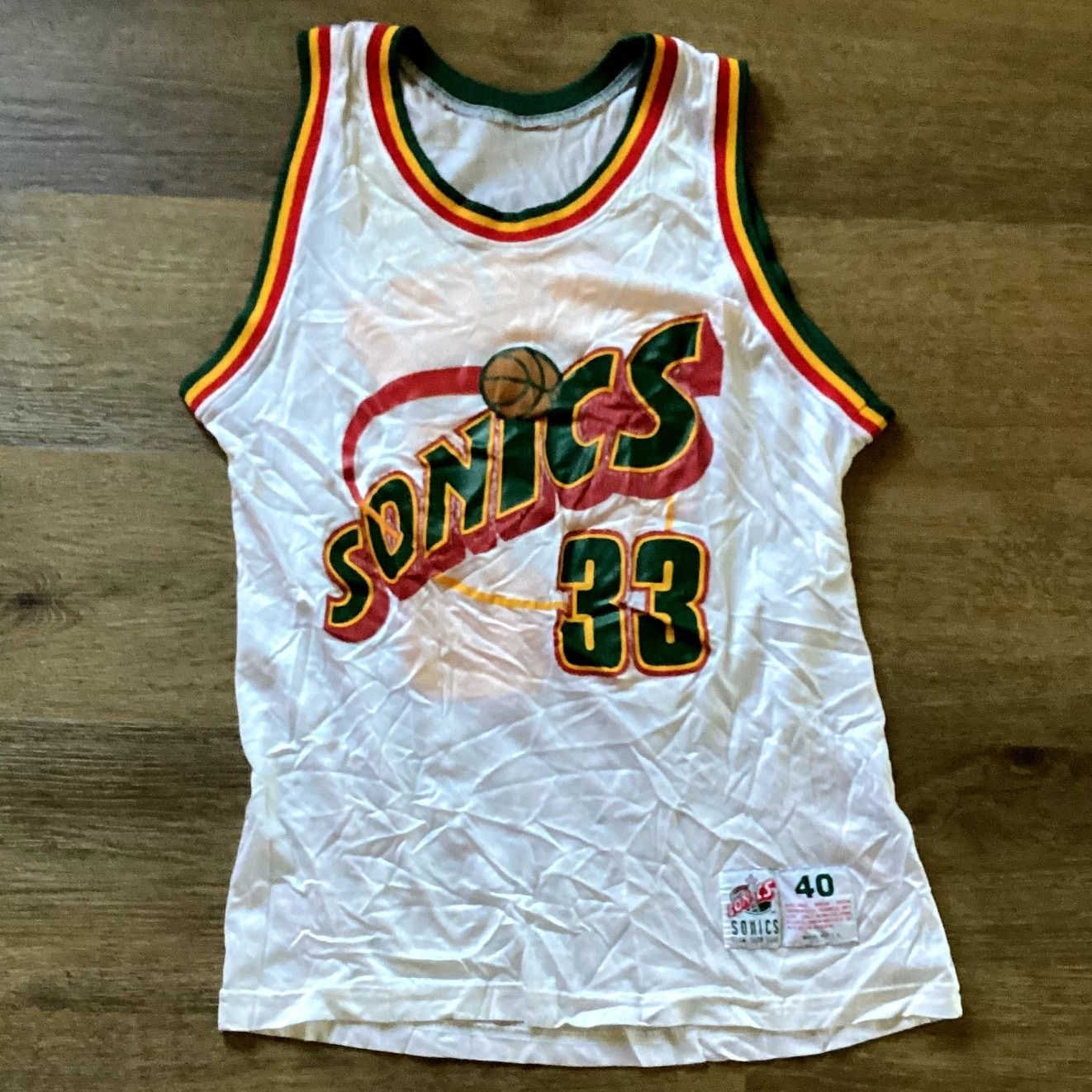 Champion VTG Seattle Super Sonics Jersey #33 Size US S / EU 44-46 / 1 - 1 Thumbnail