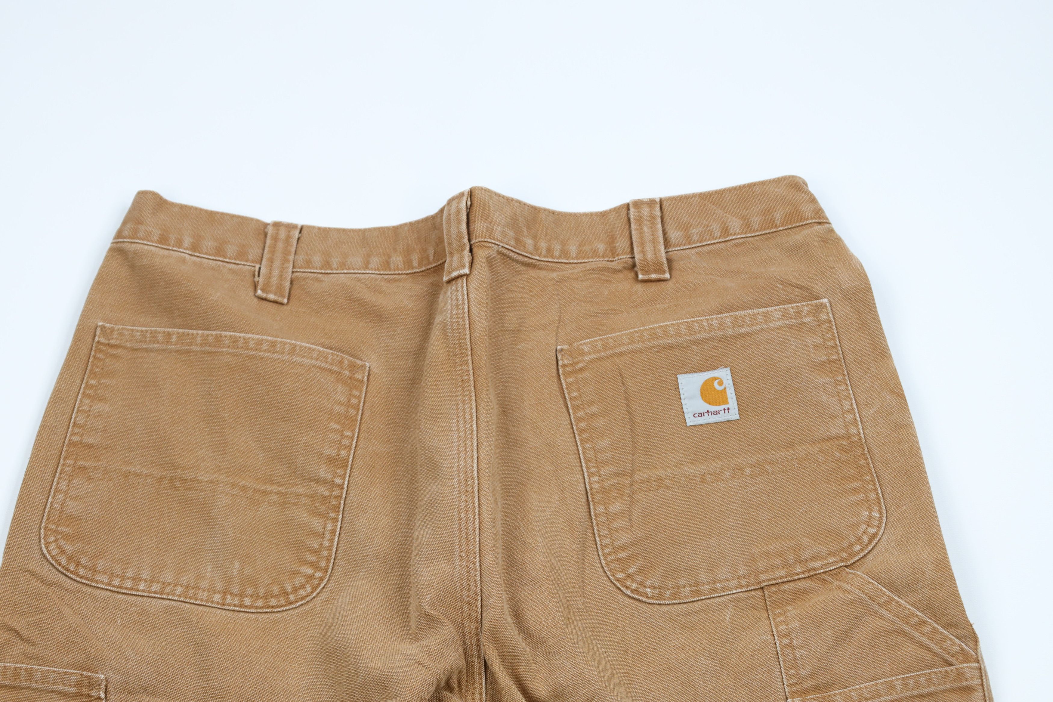 Carhartt × Vintage Carhartt Faded Spell Out Relaxed Fit Canvas Pants Duck Brown Size US 36 / EU 52 - 8 Thumbnail