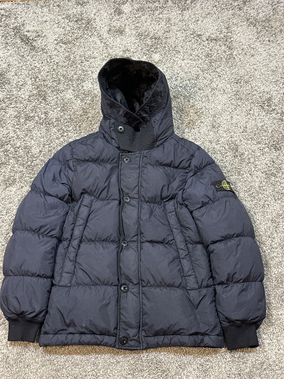 Image of Stone Island Puffer Jacket in Blue, Men's (Size XS)