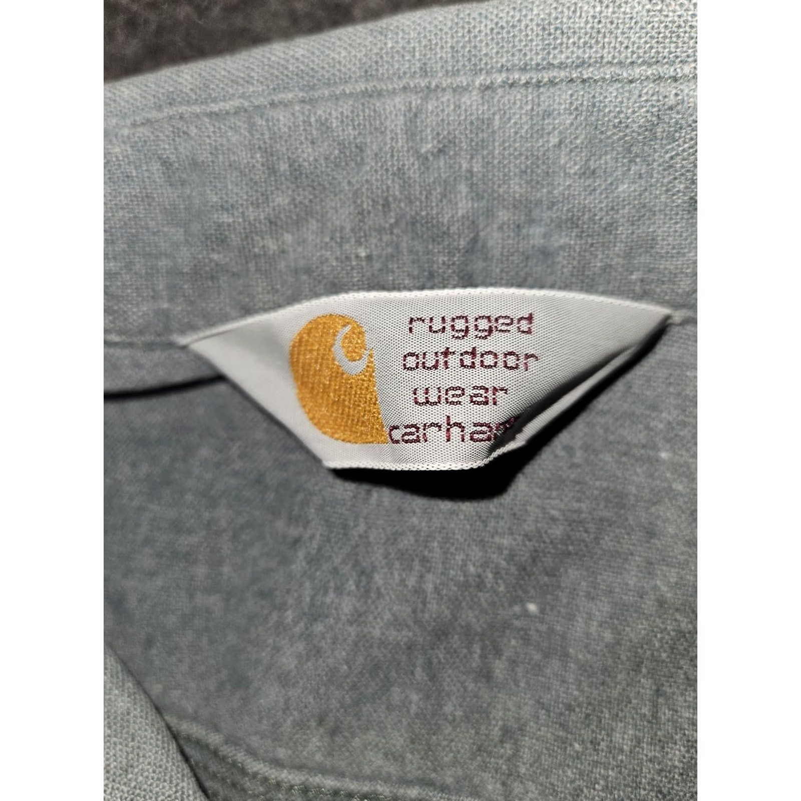 Carhartt Carhartt Shirt Mens XXL Blue Rugged Outdoor Wear Button Front Workwear Size US XXL / EU 58 / 5 - 2 Thumbnail