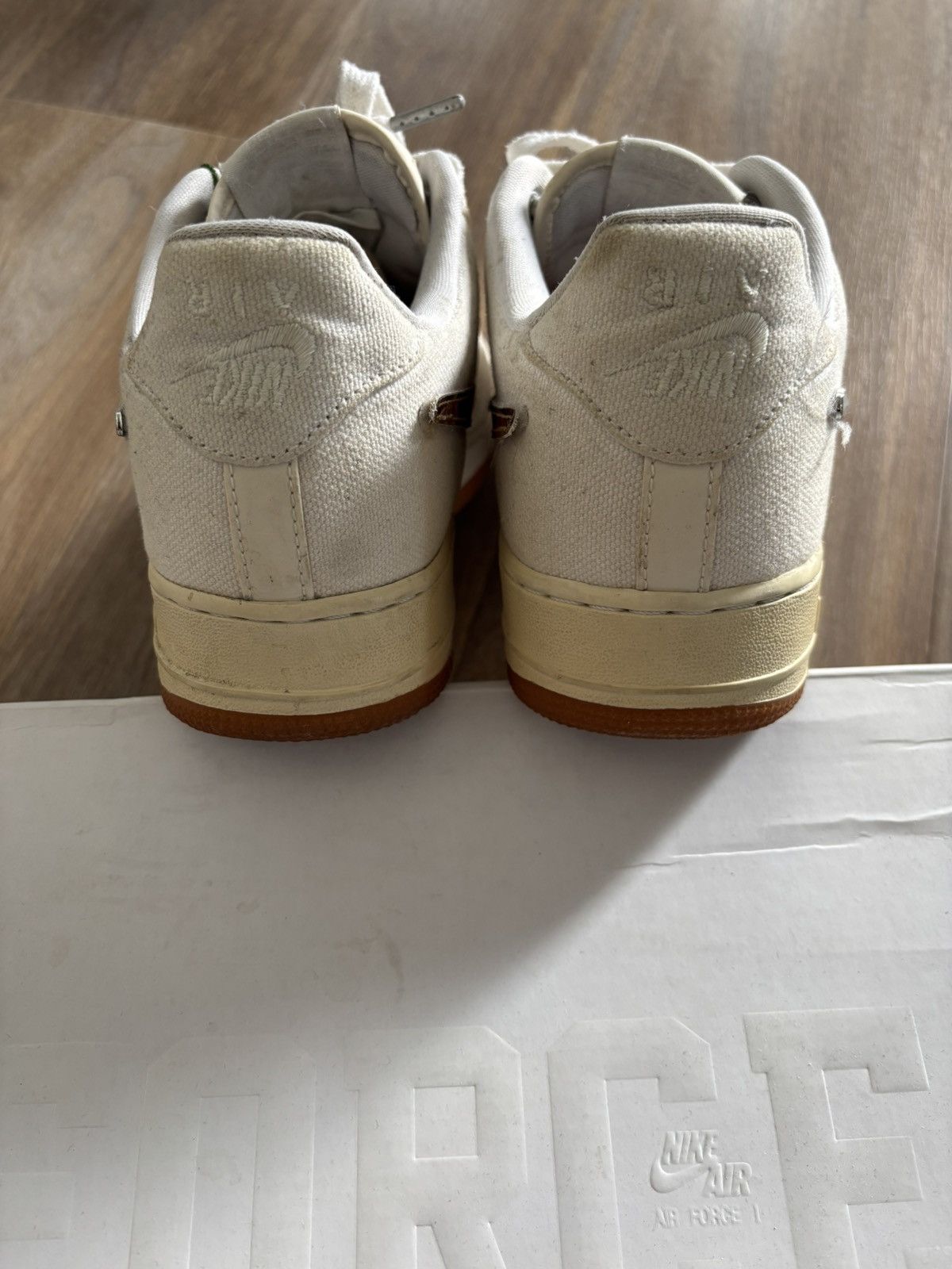 Nike × Travis Scott Travis Scott Air Force 1 White 9.5 Size US 9.5 / EU 42-43 - 8 Thumbnail