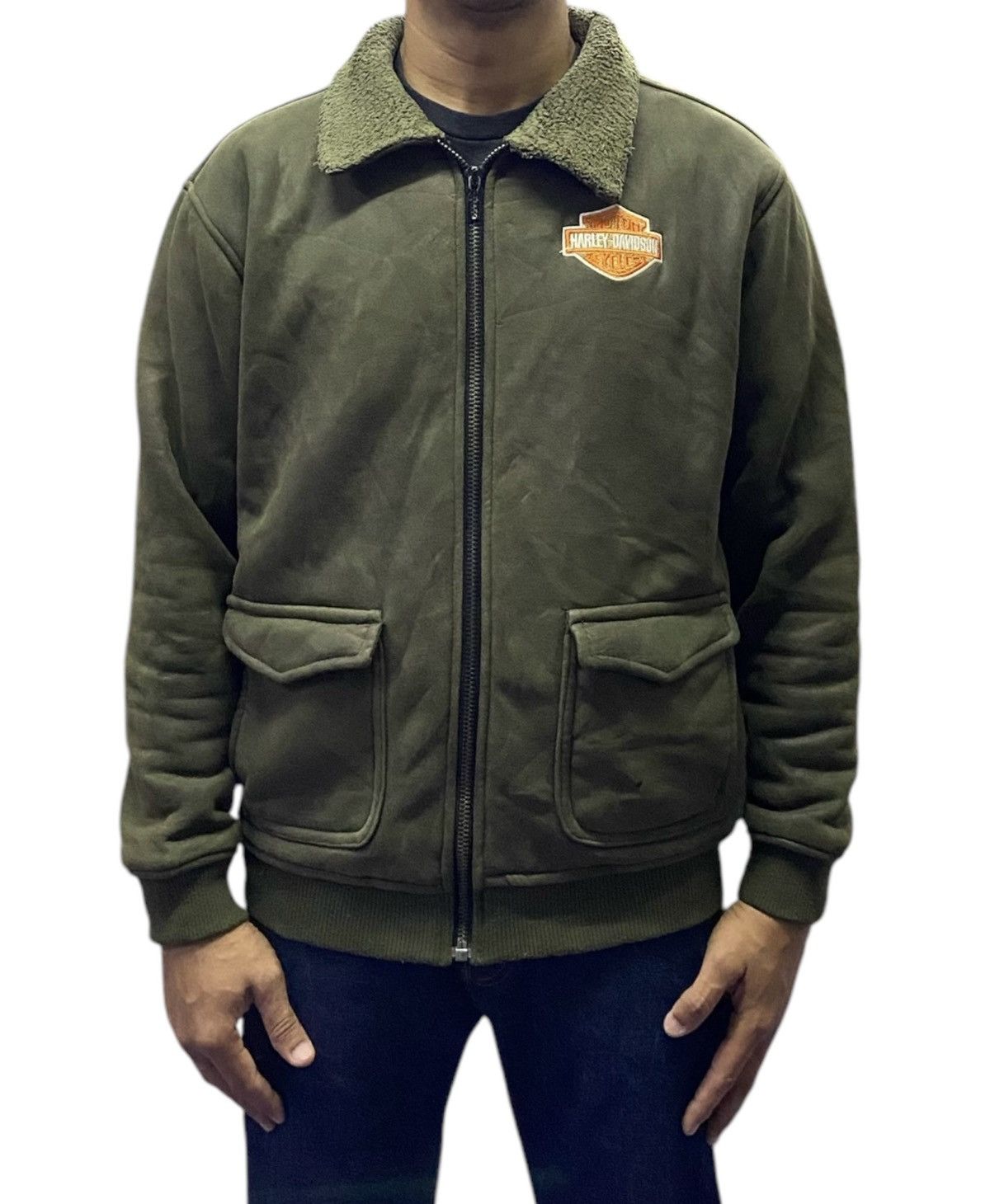 Harley Davidson Harley Davidson Double Pocket Bomber Jacket Size US L / EU 52-54 / 3 - 2 Thumbnail