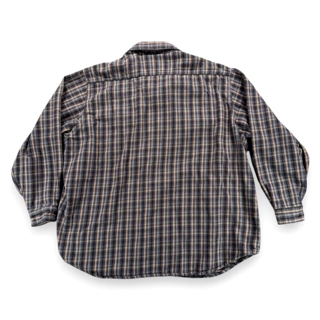 Carhartt VINTAGE Carhartt Shirt Adult 3XL XXXL Blue Brown Plaid Flannel Workwear USA 90s Size US XXL / EU 58 / 5 - 3 Thumbnail