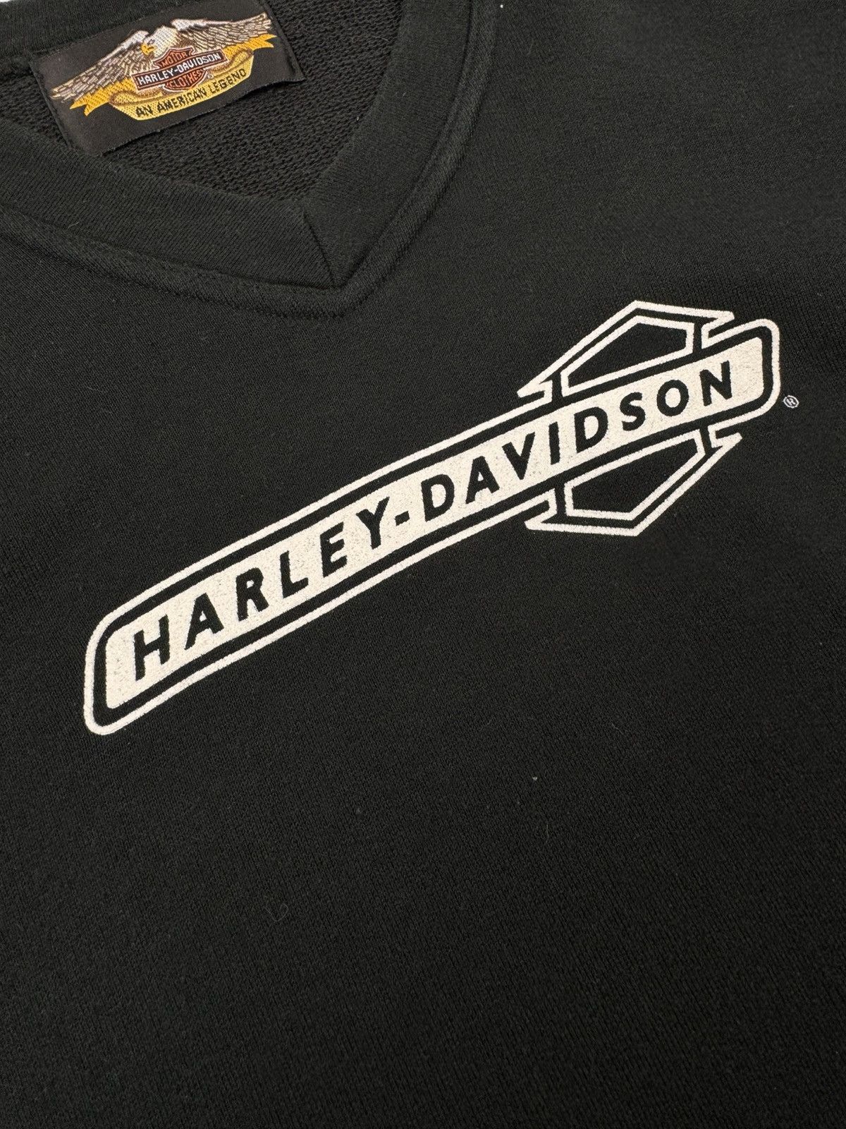Harley Davidson × Vintage Y2K Vintage Harley Davidson V-Neck Mix Sweatshirt Size US S / EU 44-46 / 1 - 9 Thumbnail