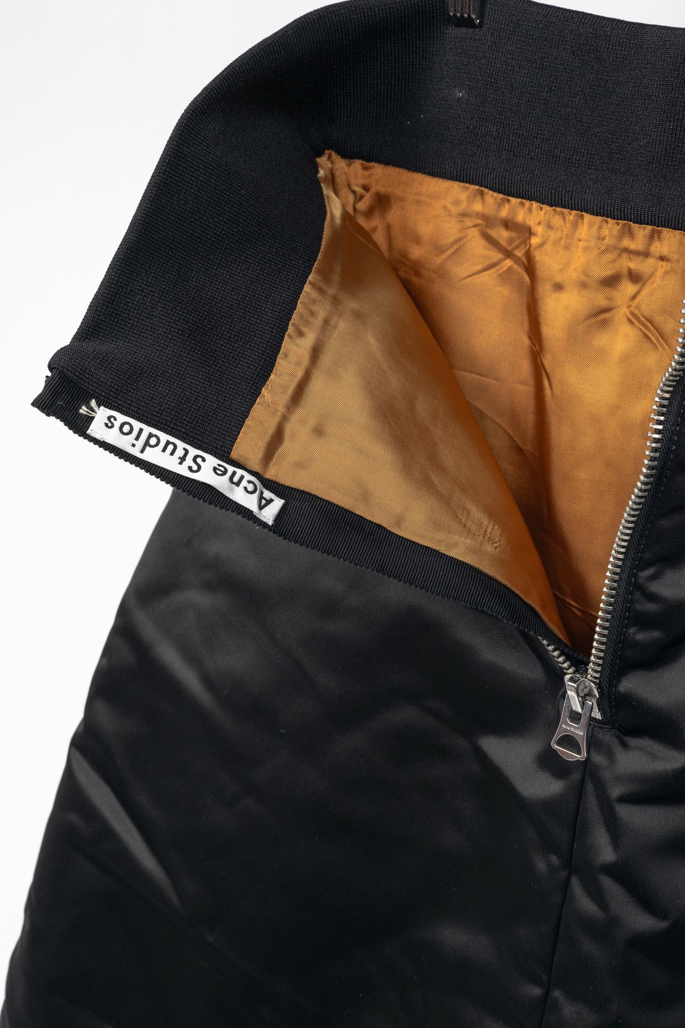 Acne Studios Acne Studios Pag Bomber Black Nylon A-Line Midi Skirt Size 30" / US 8 / IT 44 - 6 Thumbnail
