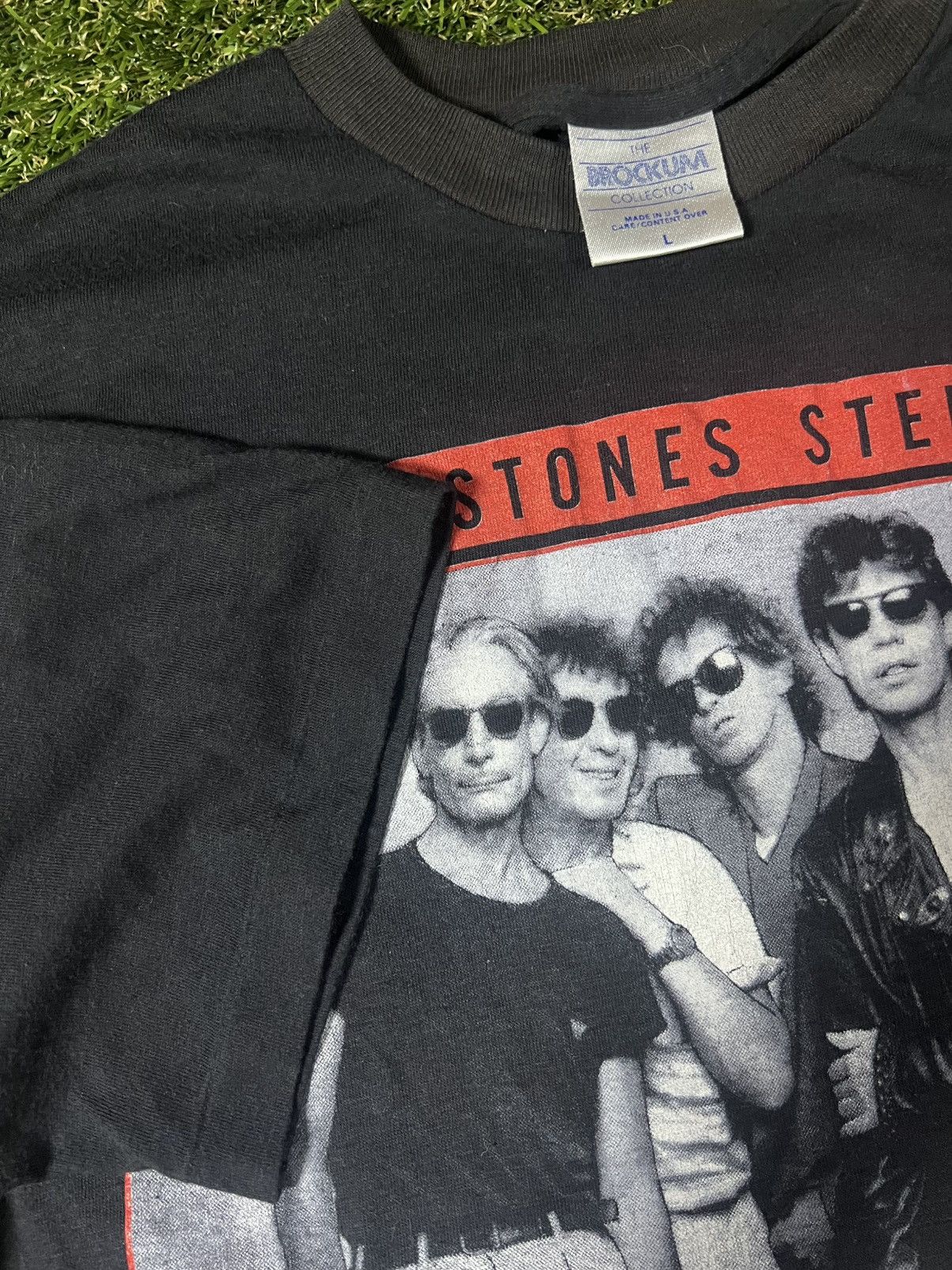 The Rolling Stones Vintage 80s The Rolling Stones American Tour Dope Band Tee Size US L / EU 52-54 / 3 - 3 Thumbnail