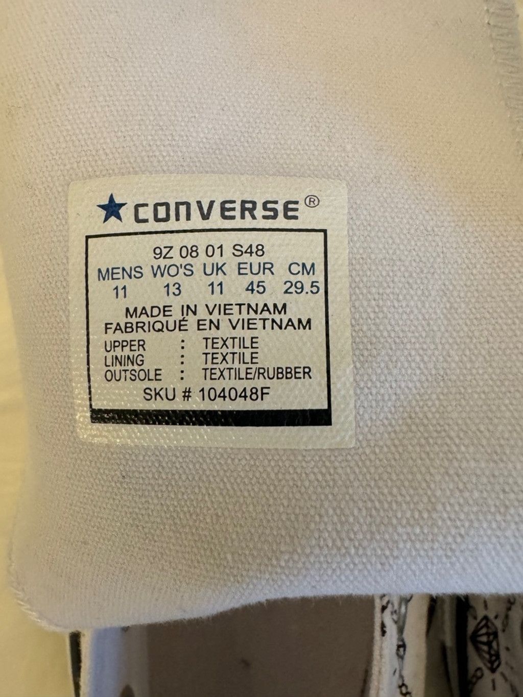 Converse Converse |. Chuck Taylor All Star 70 Hi Diamond | Size 11 Size US 11 / EU 44 - 14 Thumbnail