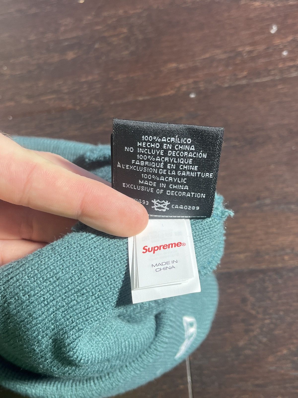 New Era × Supreme Supreme S Logo Beanie Pine Green Size ONE SIZE - 5 Thumbnail
