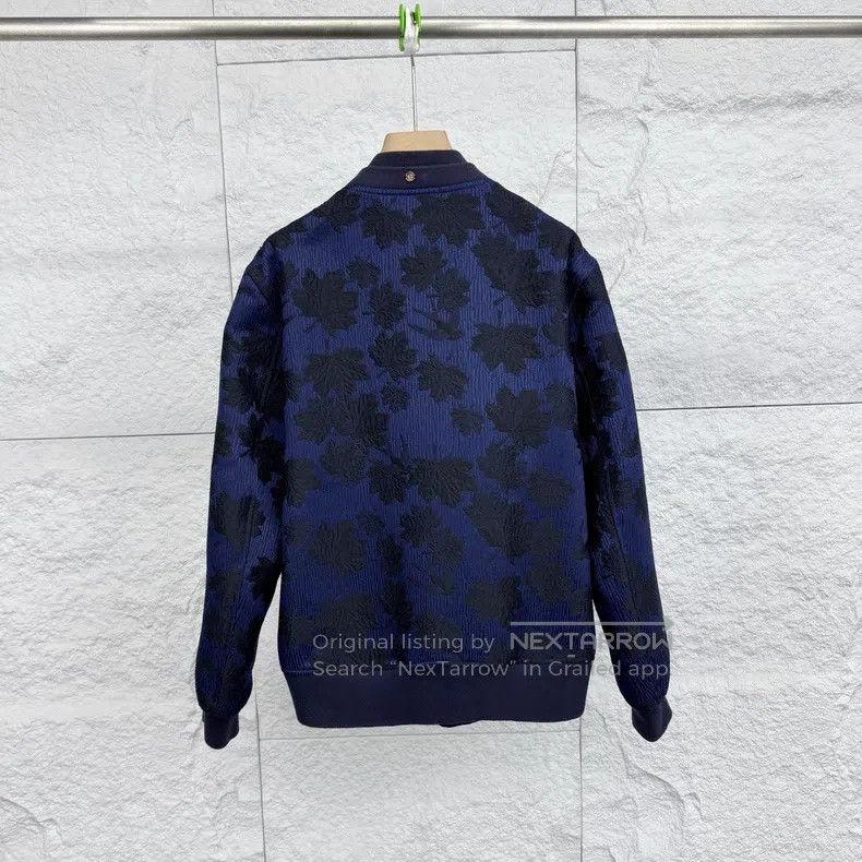 Givenchy Givenchy Black Maple Leaf Embroidered Long Sleeve Zip Jack Size US M / EU 48-50 / 2 - 2 Thumbnail