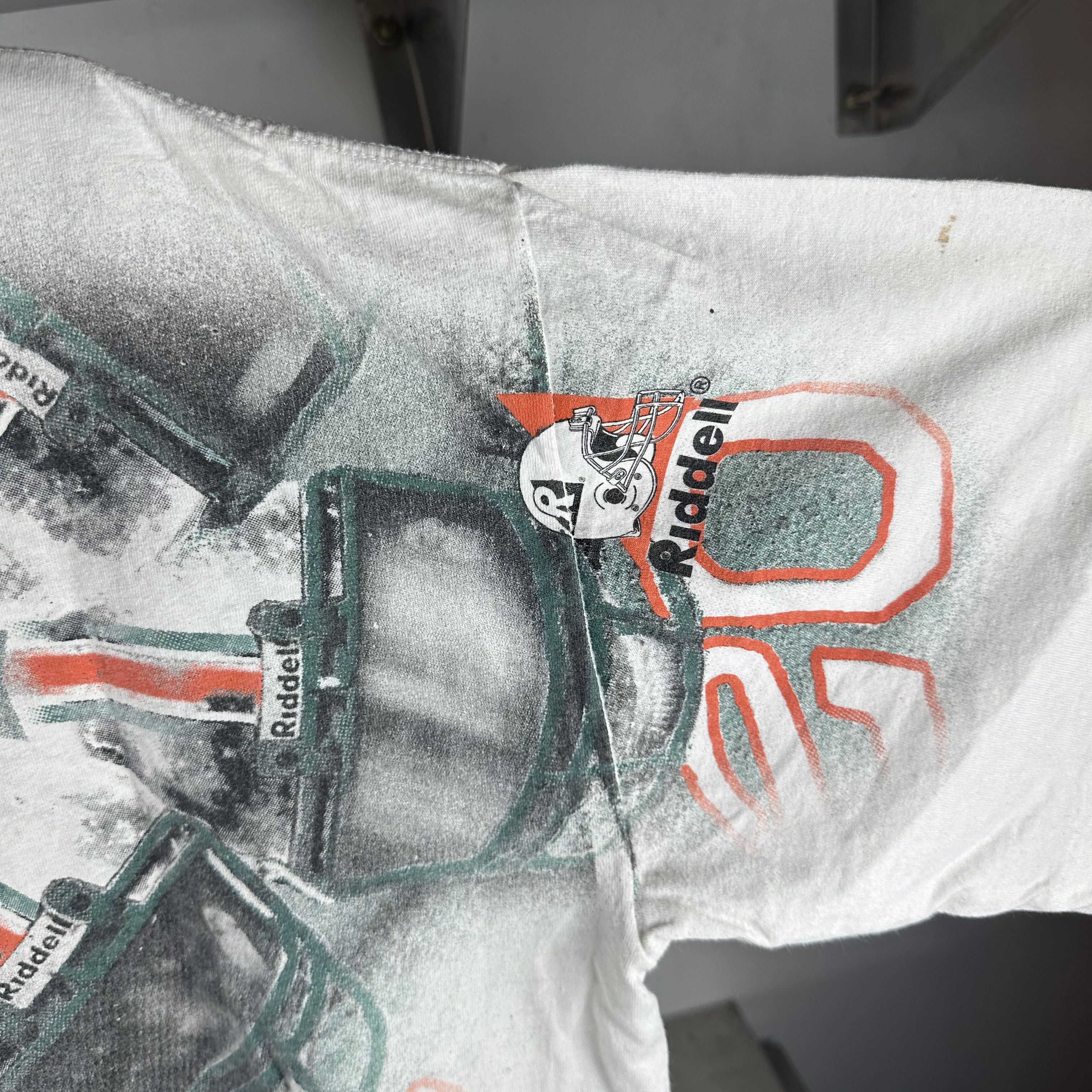 Vintage ​Vintage 1996 Miami Dolphins NFL AOP Double Sided T-shirt Size US XL / EU 56 / 4 - 11 Thumbnail