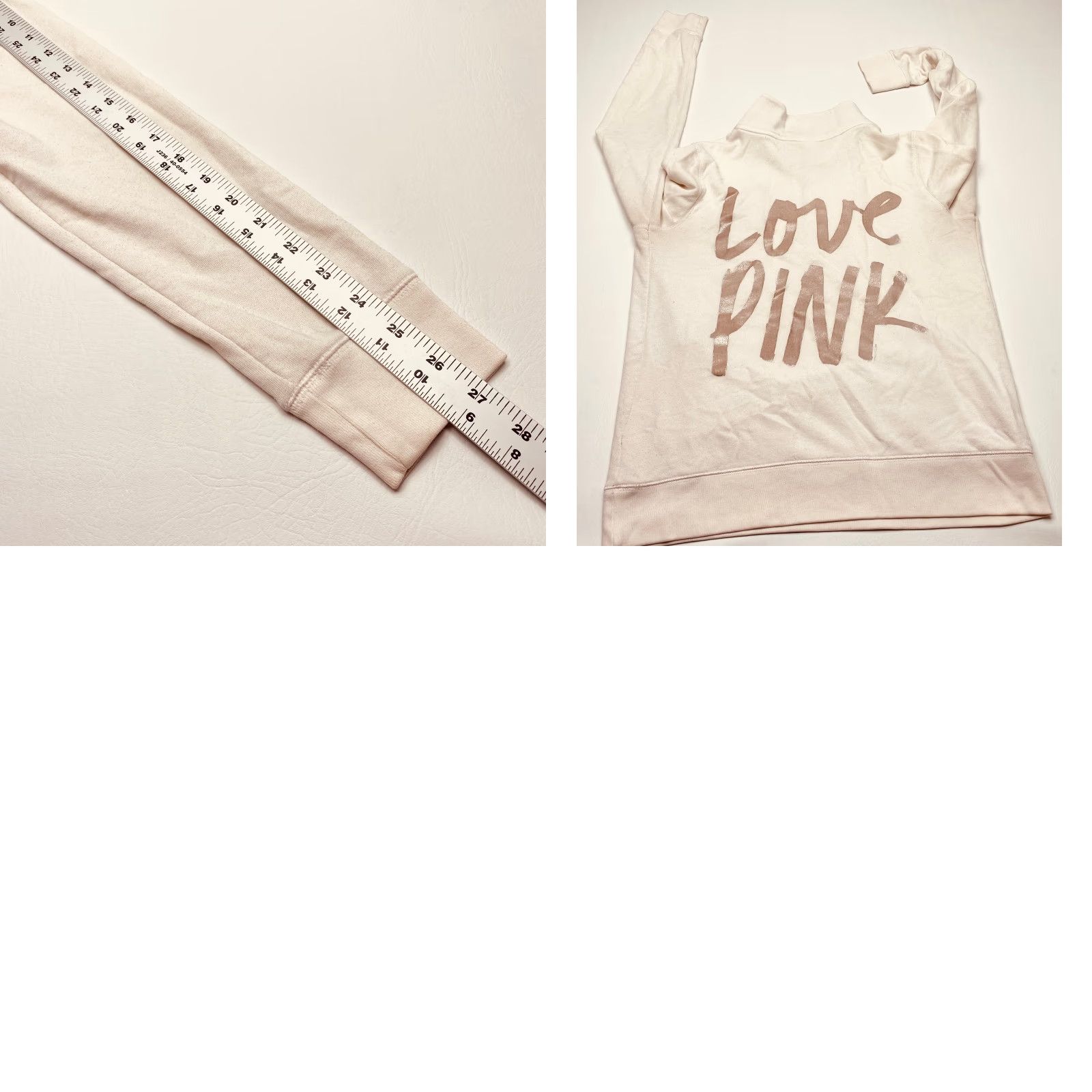 Victoria's Secret Victoria's Secret Sweatshirt Womens Large White Logo 86 7616 1/4 Zip Size L / US 10 / IT 46 - 9 Thumbnail