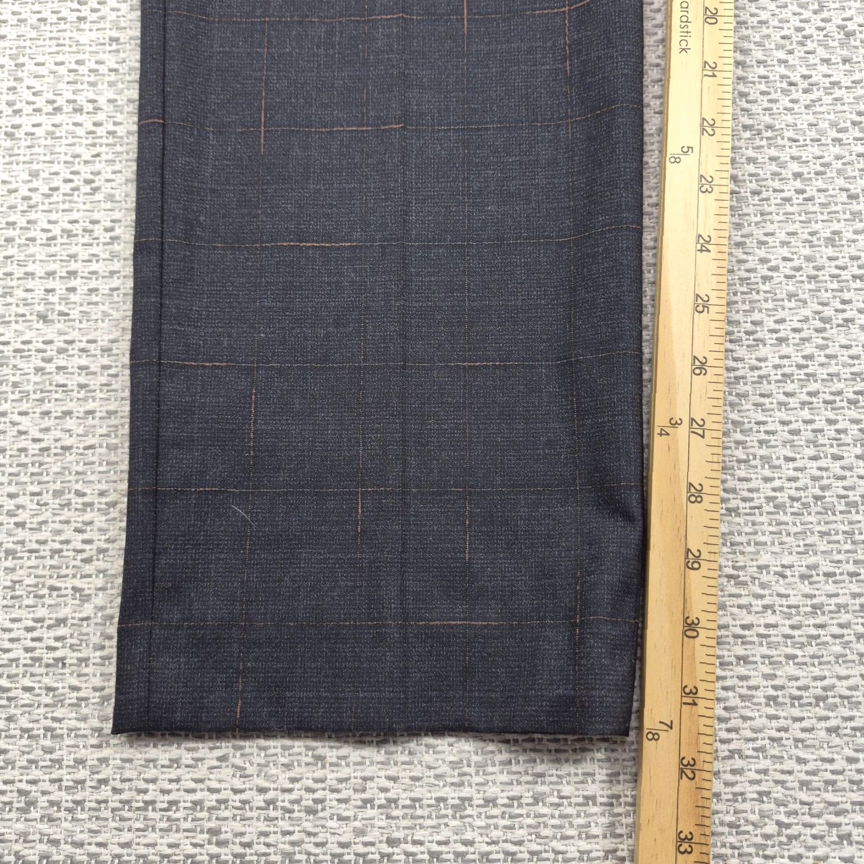 Murano Murano Alex Fit Dress Pants Mens 38x32 Gray Plaid Flat Straight Leg Business Size US 38 / EU 54 - 6 Thumbnail