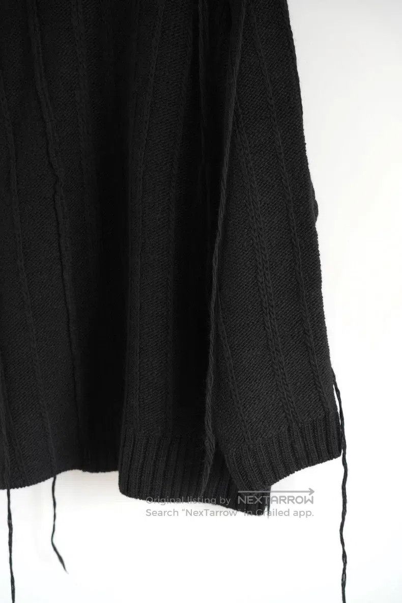 Yohji Yamamoto YOHJI YAMAMOTO Rope Knot Ribbon Thick Sweater Size US L / EU 52-54 / 3 - 4 Thumbnail