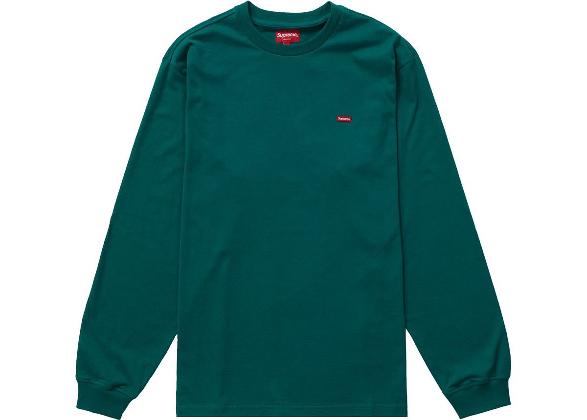 Supreme SS22 Supreme Small Box L/S Tee Teal Size US XL / EU 56 / 4 - 4 Thumbnail