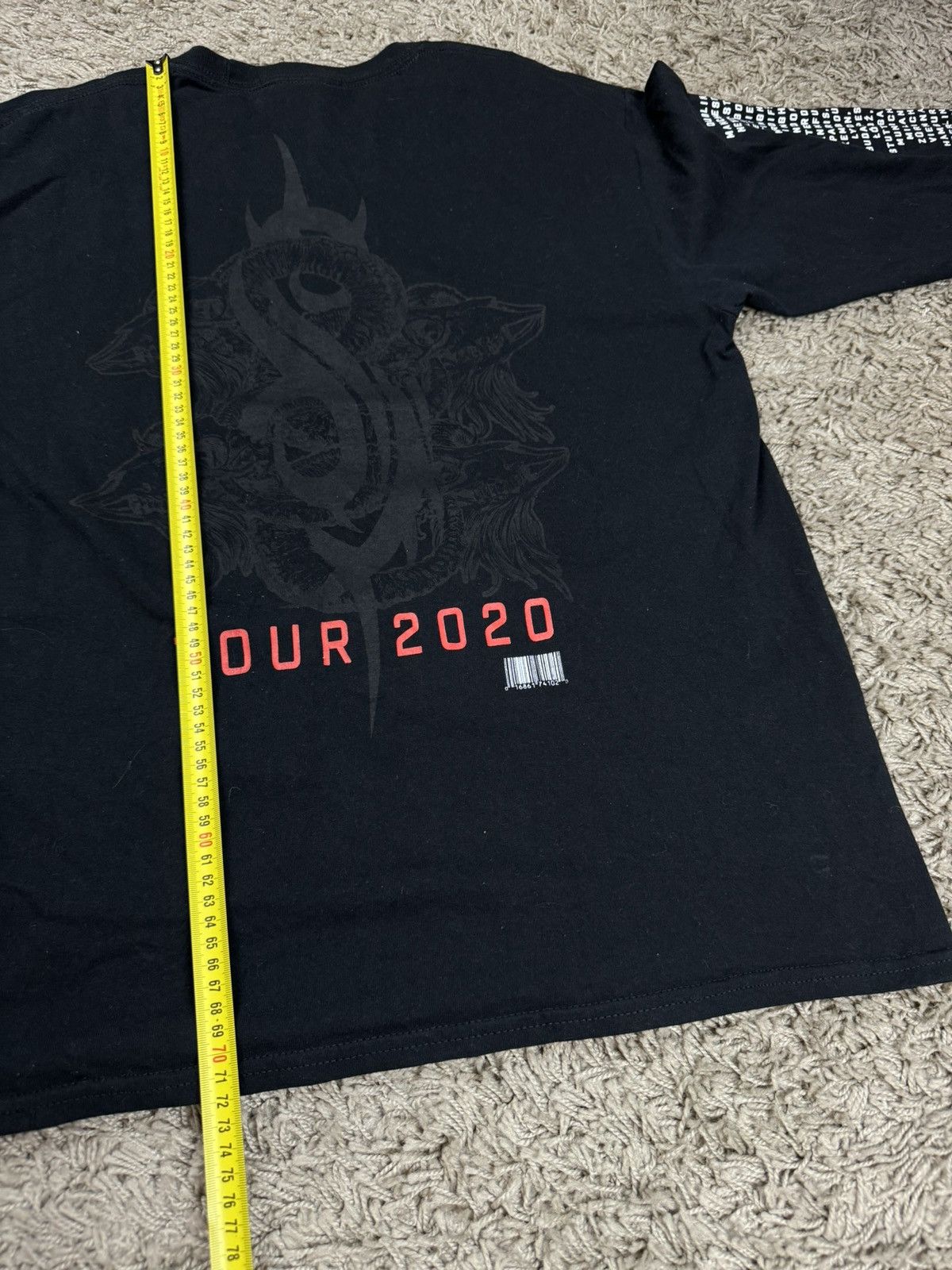 Band Tees Longsleeve rock Slipknot Tour 2020 original music item Size US L / EU 52-54 / 3 - 6 Thumbnail