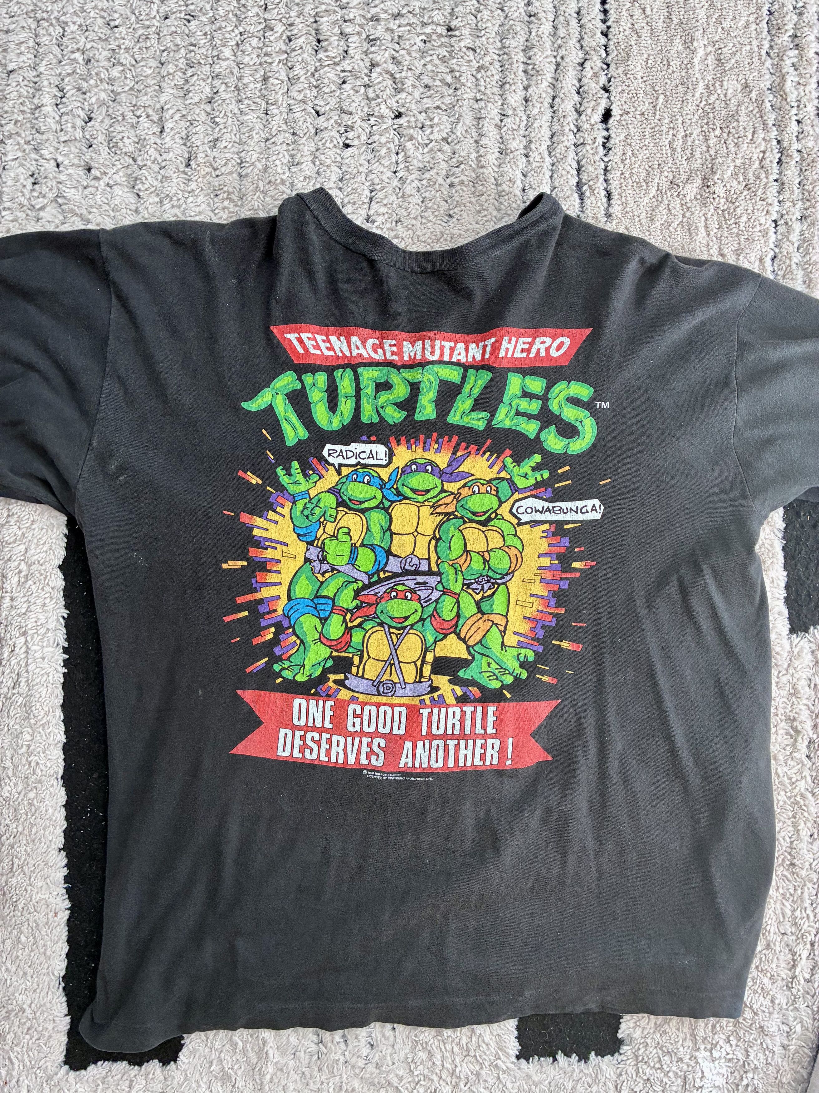Mirage Vintage 1990 TMNT Hero Turtles Graphic Tee Size US M / EU 48-50 / 2 - 1 Thumbnail