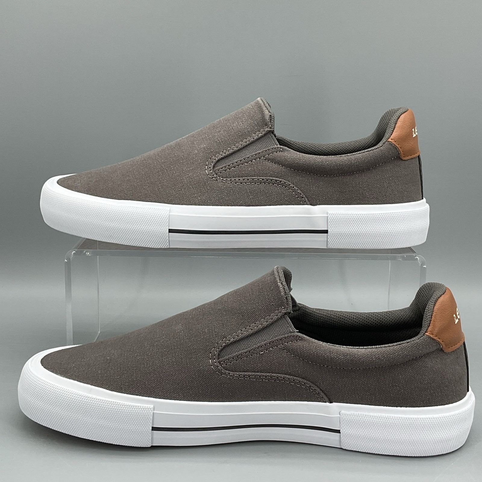 Levi's NEW Levi’s Men’s Wes Slip on Canvas Sneaker Charcoal Size 8M Size US 8 / EU 41 - 2 Thumbnail