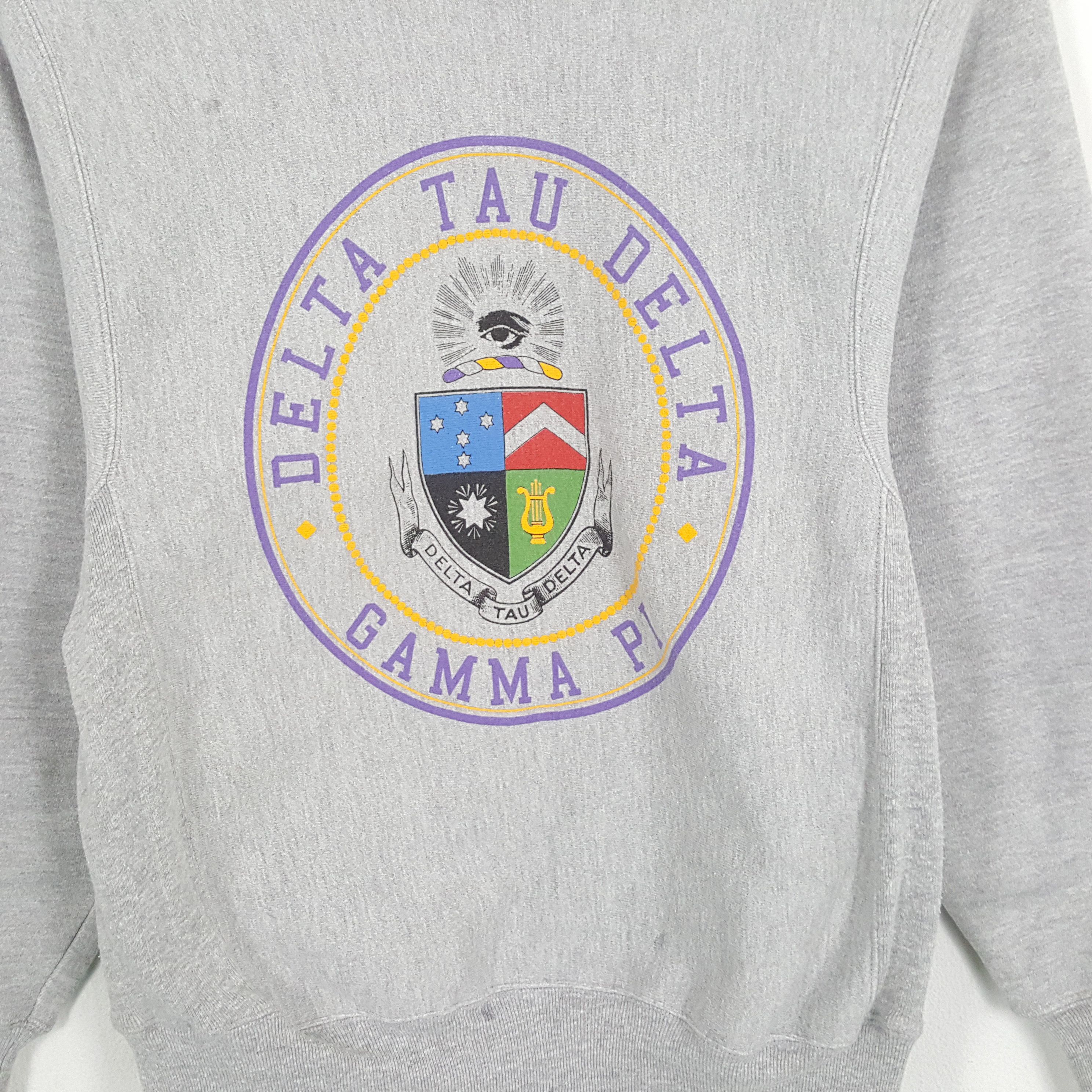 Champion × Vintage DELTA TAU DELTA CHAMPION Sweatshirt Center Design Size US M / EU 48-50 / 2 - 2 Thumbnail