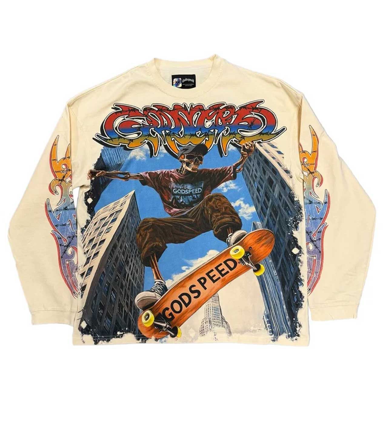 Godspeed Ollie L/S Tee Bone Size US S / EU 44-46 / 1 - 1 Thumbnail