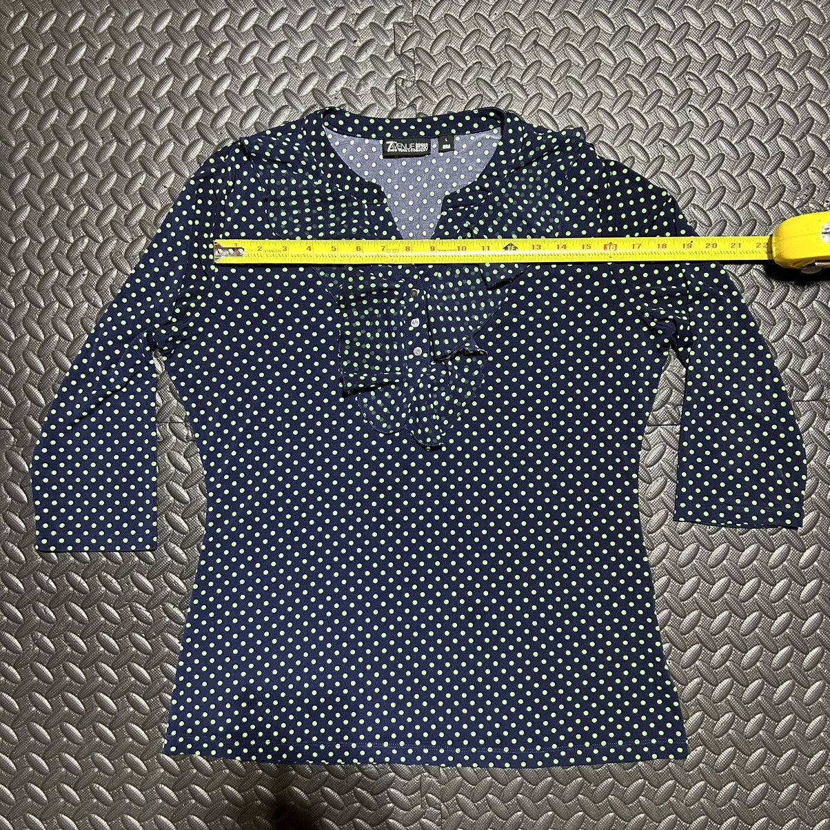 Other 7th Avenue Design Studio Top Ruffle Blouse Polka Dot Large Size L / US 10 / IT 46 - 5 Thumbnail