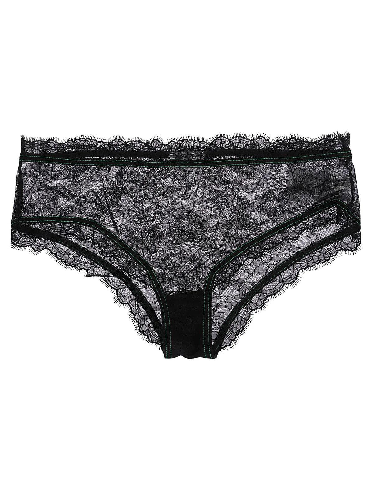Bottega Veneta o1loc1c0824 Size: M / 731915 Floral Lace Briefs in Black Size ONE SIZE - 1 Thumbnail