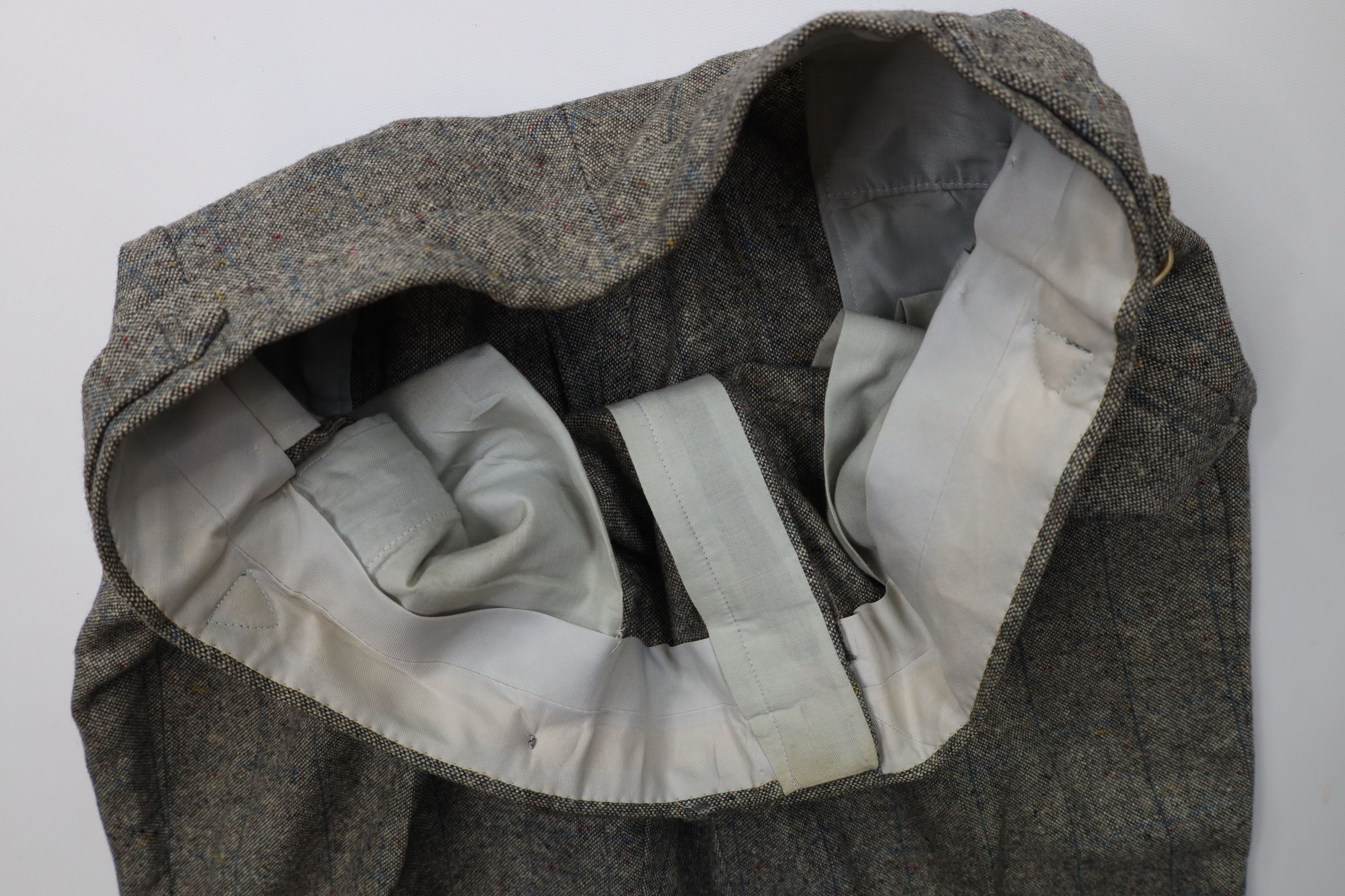 Vintage Vintage 60s Wool Tweed Buckle Back Bell Bottoms Pants USA Size US 38 / EU 54 - 7 Thumbnail