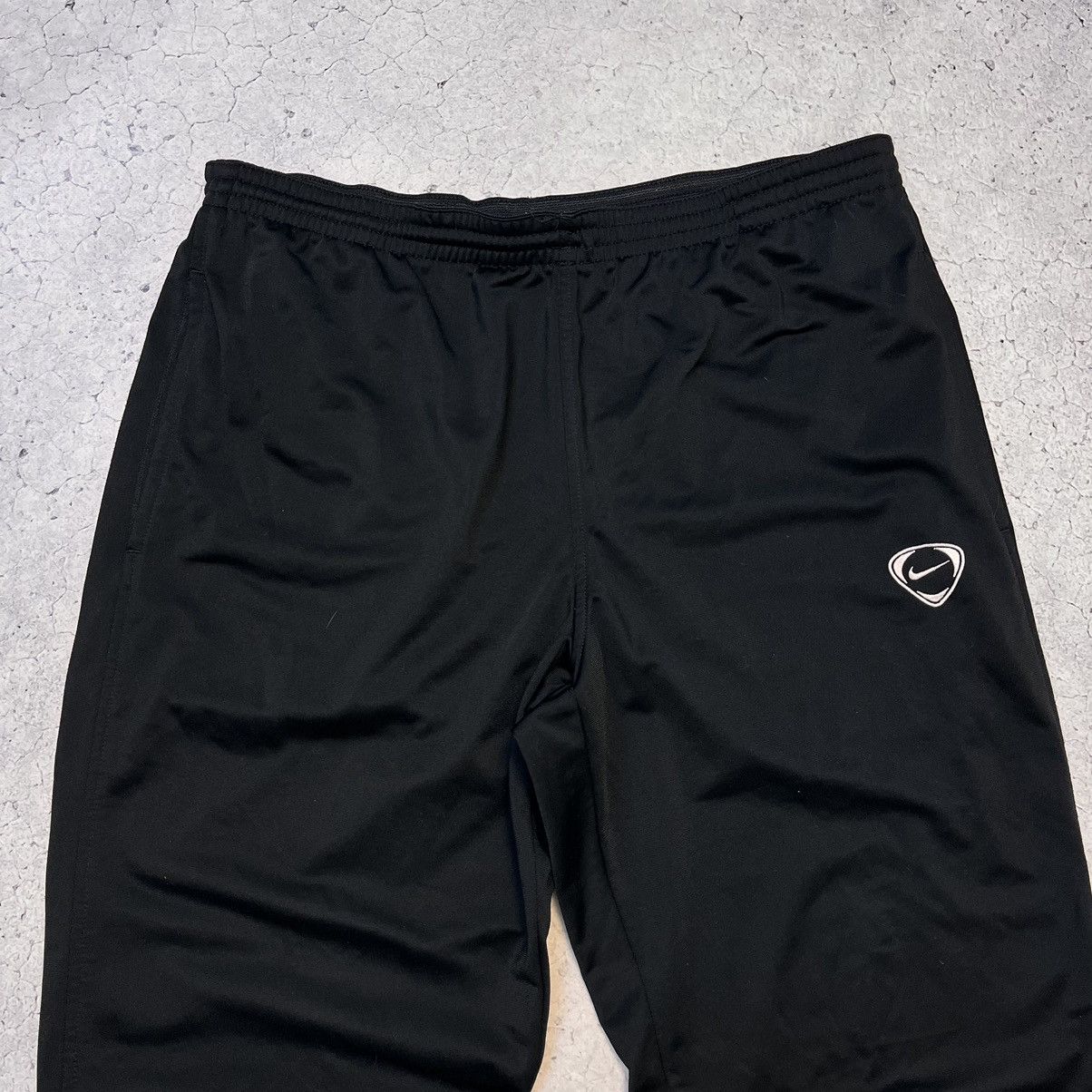 Nike × Vintage Vintage Nike Pants Black Joggers Streetwear Swoosh Drill Y2K Size US 34 / EU 50 - 3 Thumbnail