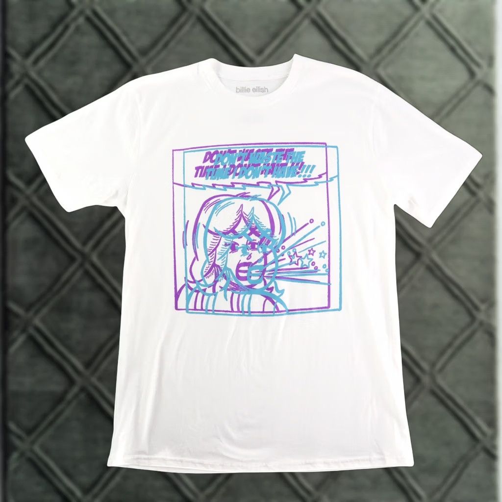 Vintage BILLIE EILISH Happier Than Ever DVD Promo Tshirt RARE Size Large Size US L / EU 52-54 / 3 - 1 Thumbnail