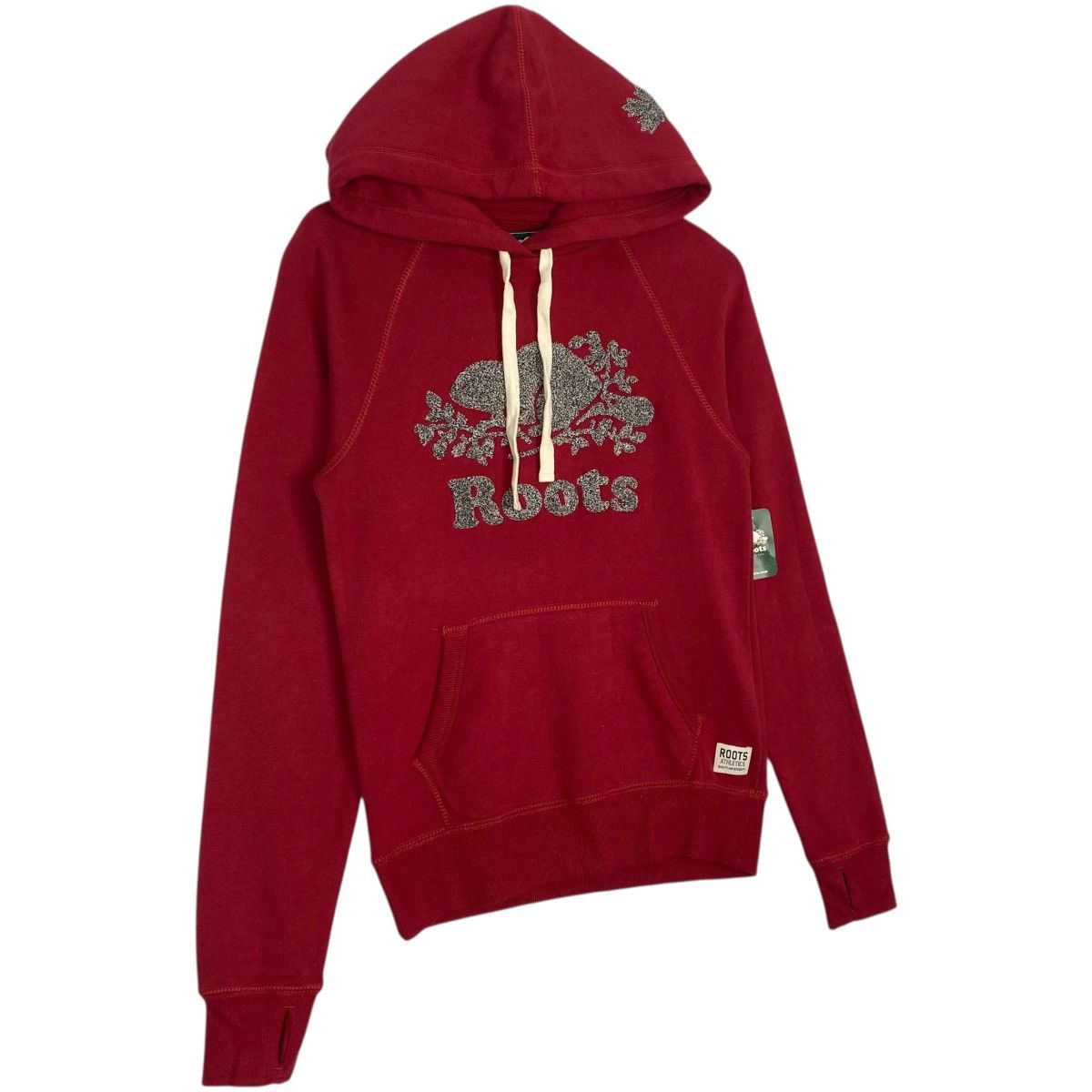Vintage Vintage Roots Canada Hoodie Sweater Red Big Logo Size XXS Size US XXS / EU 40 - 3 Thumbnail