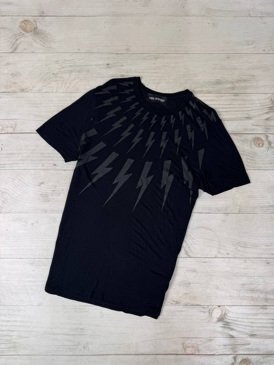 Neil Barrett Neil Barrett T Shirt Viscosa Lightning Size US M / EU 48-50 / 2 - 1 Thumbnail