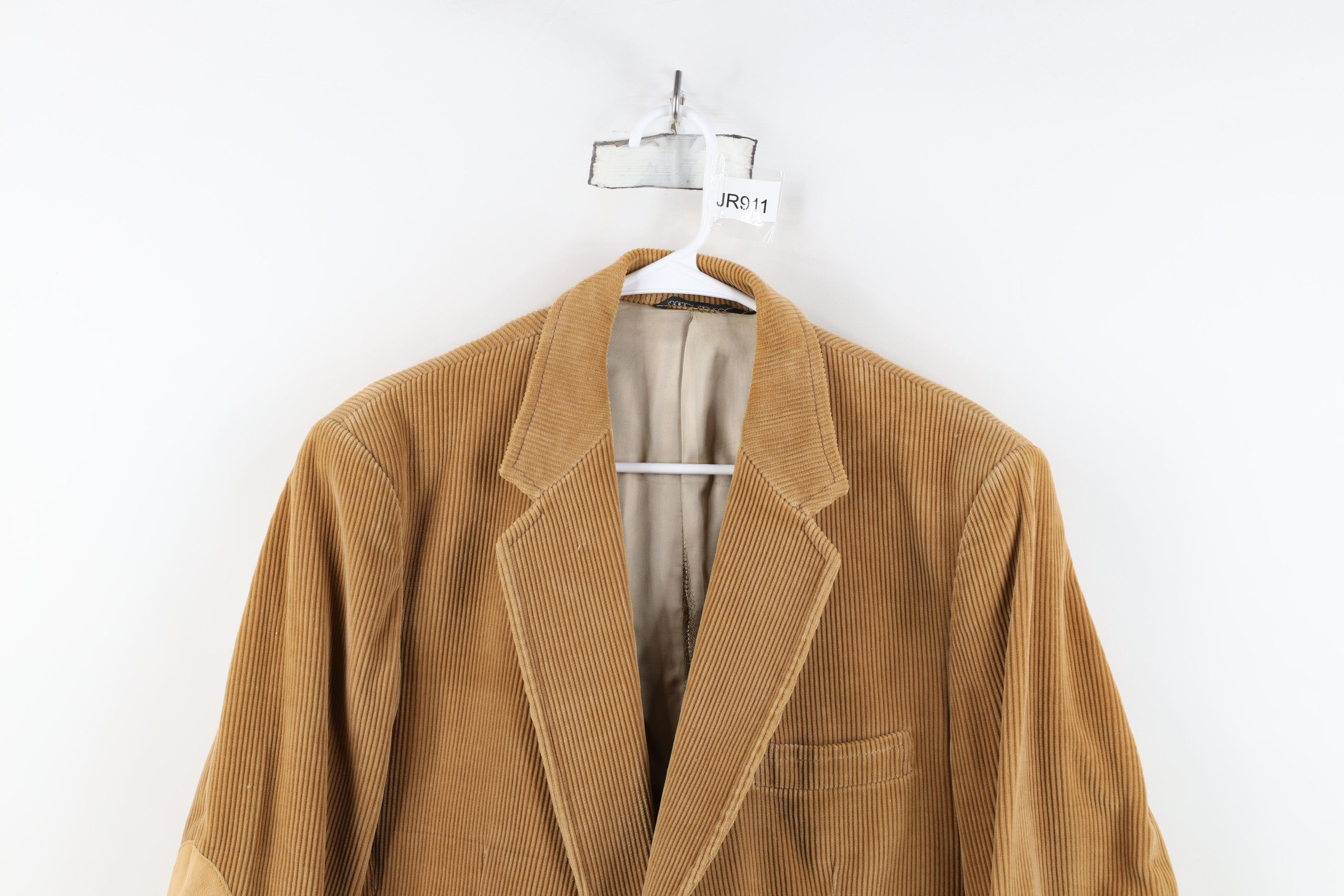 Vintage Vintage 70s Streetwear Elbow Patch Corduroy Blazer Jacket Size US XL / EU 56 / 4 - 2 Thumbnail