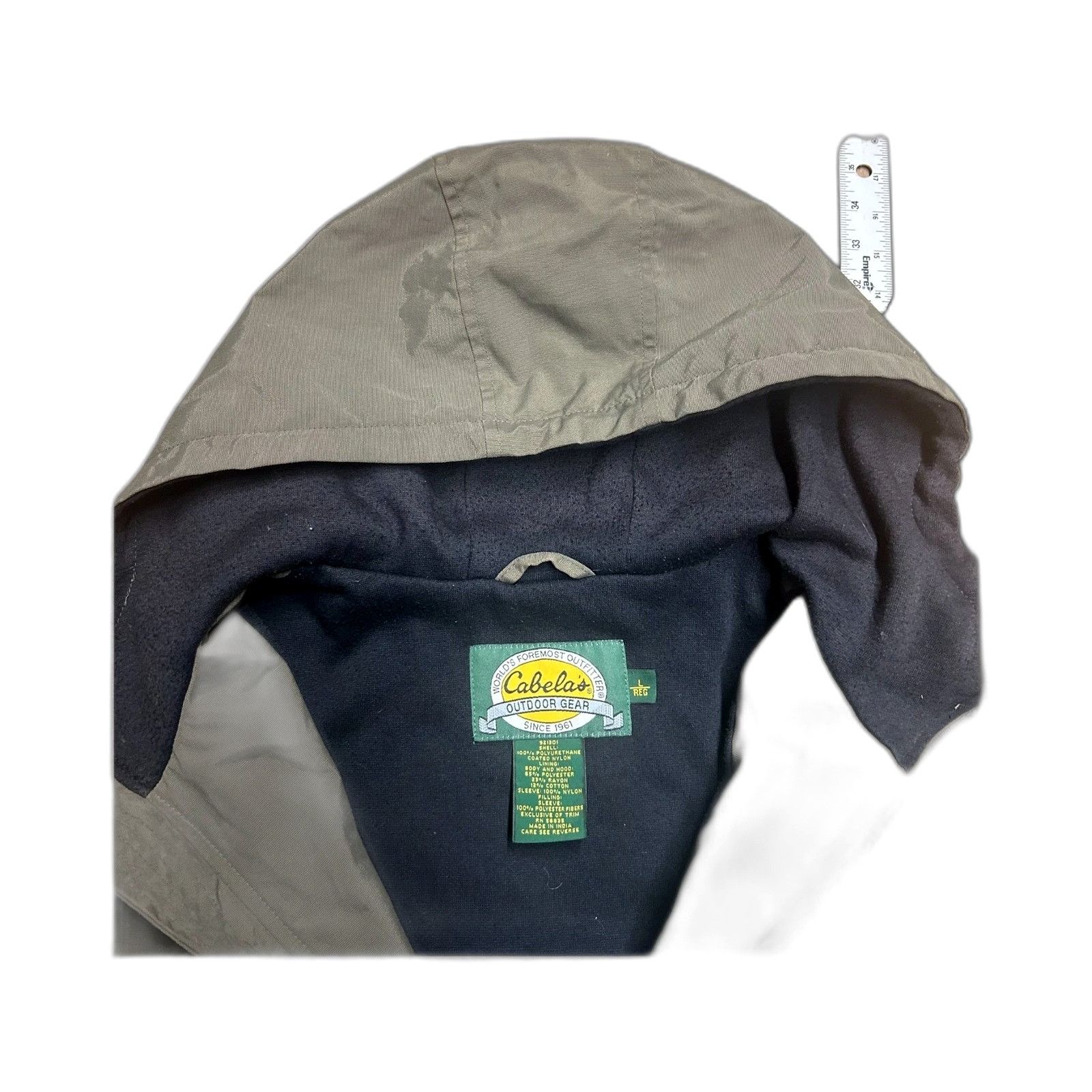 Vintage Vintage Cabela's All Weather Insulated Lined Hooded Full Zip Size US L / EU 52-54 / 3 - 5 Thumbnail