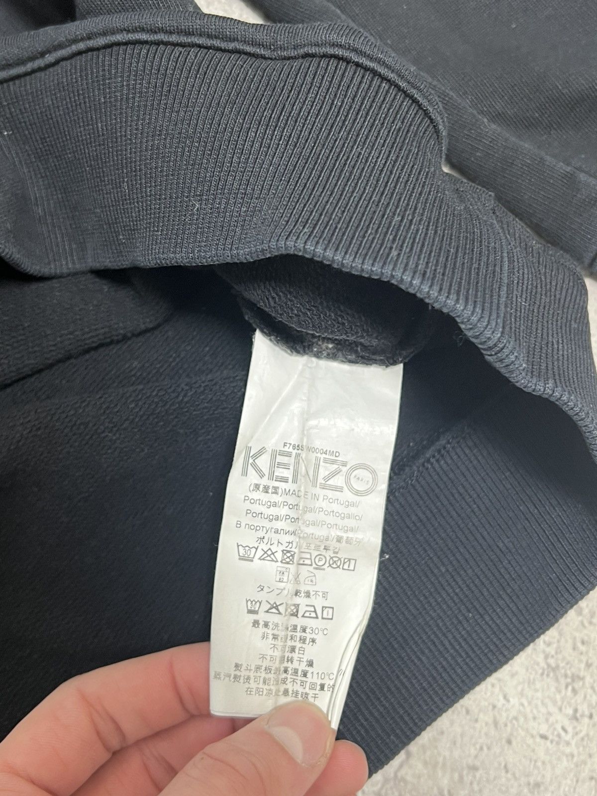 Kenzo Kenzo Paris big logo black sweatshirt L Size US L / EU 52-54 / 3 - 6 Thumbnail