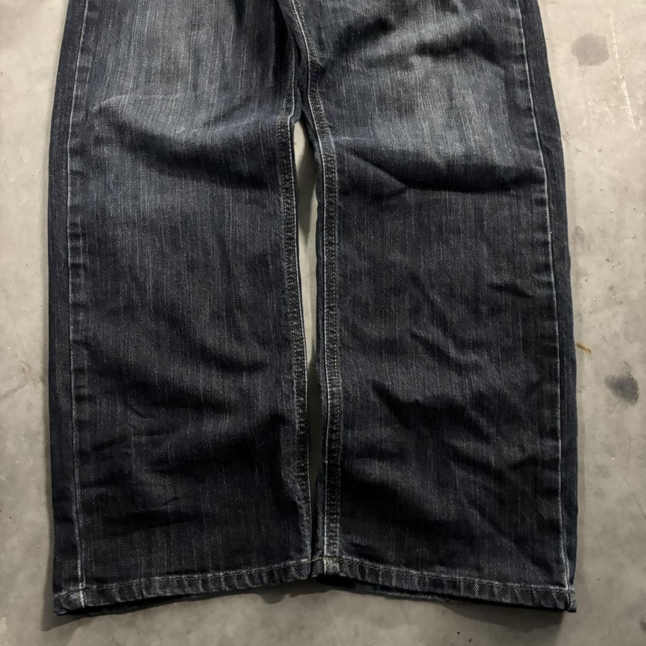 Vintage Crazy Vintage Y2K/2000s Grunge Dark Wash Denim Jeans! 33x30 Size US 33 - 6 Thumbnail