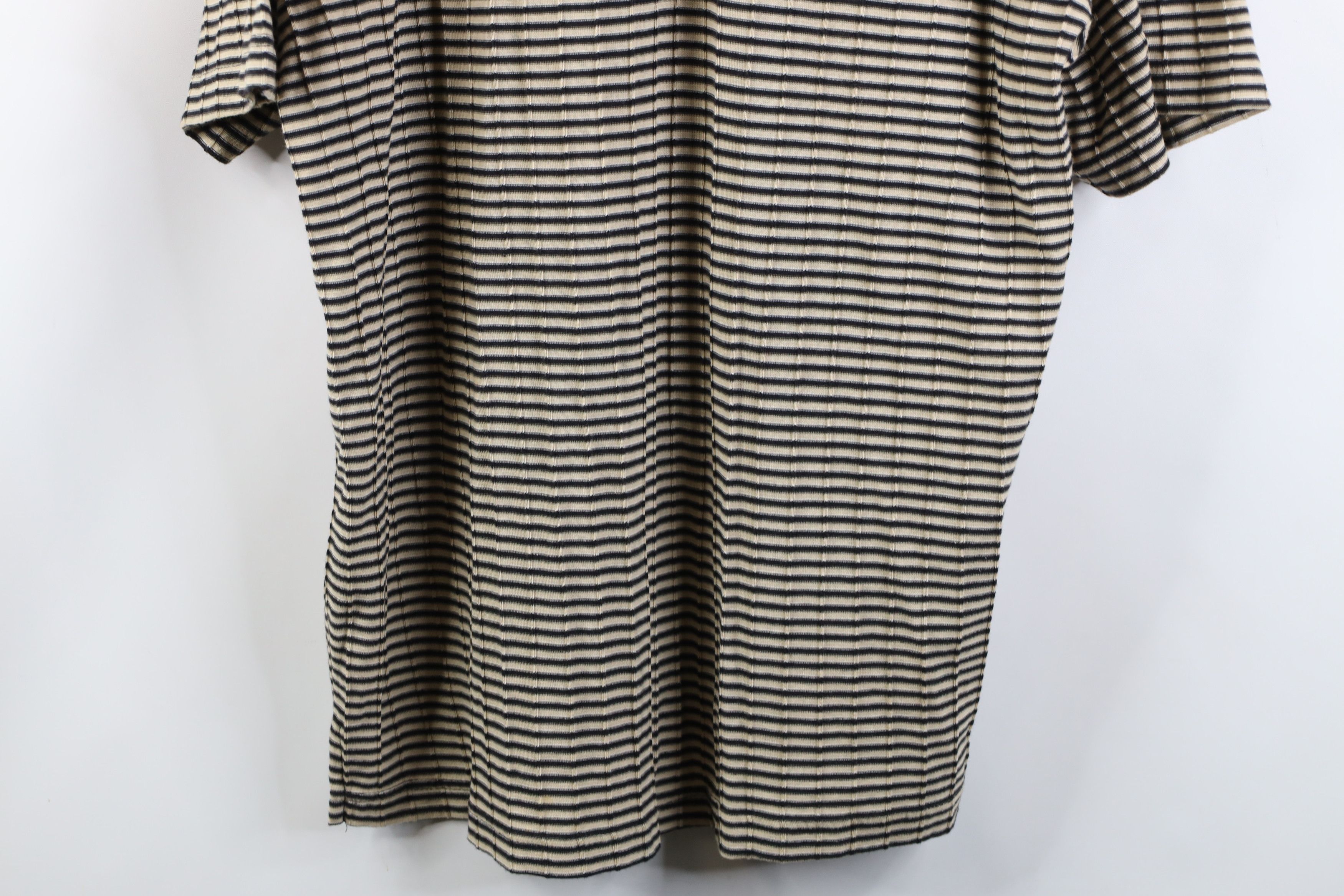 Vintage Vintage 90s Streetwear Striped Ribbed Knit Golf Polo Shirt Size US L / EU 52-54 / 3 - 3 Thumbnail
