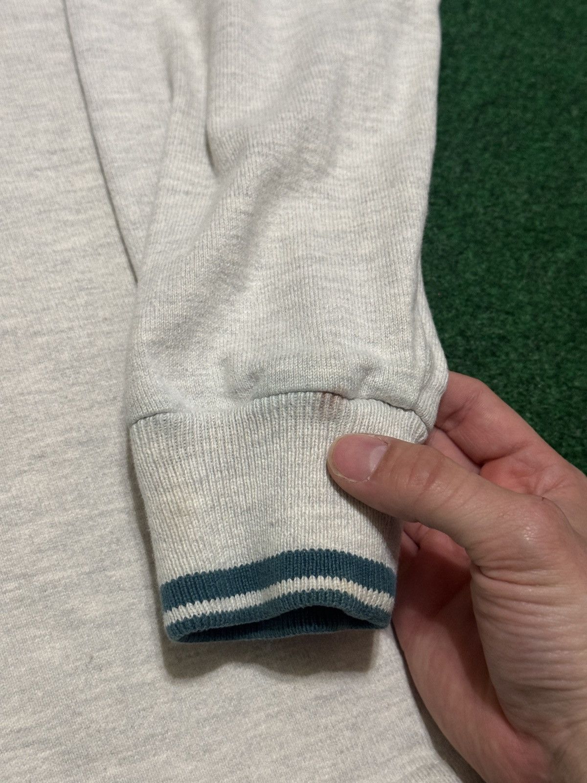 L.L. Bean LL Bean Shirt Large Cotton Mock Neck Rugby Preppy 80s 90s Size US L / EU 52-54 / 3 - 7 Thumbnail