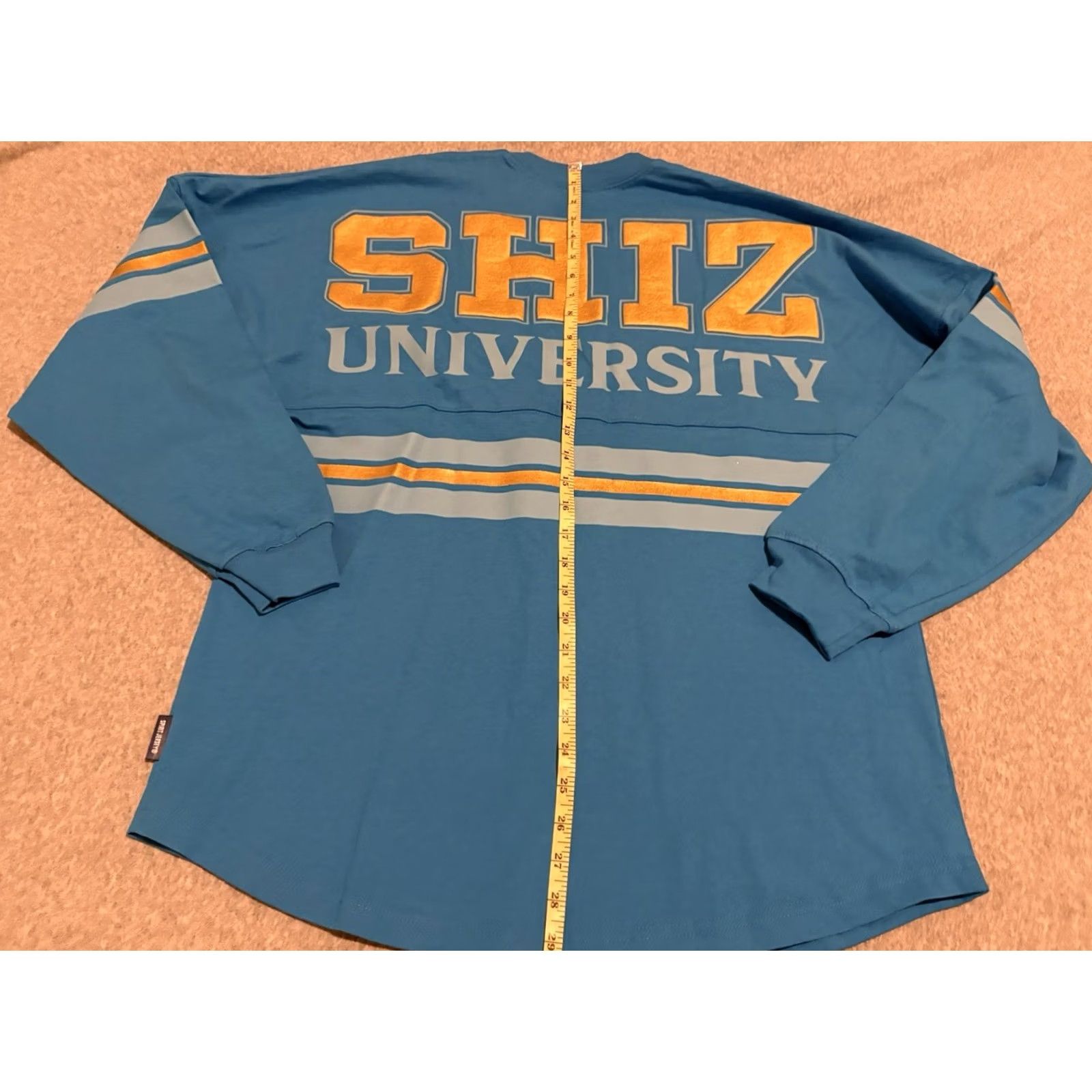 Vintage Wicked Universal Studios Spirit Jersey University Blue Medium NWT Women M Long Sleeve 100% Cotton Shiz University Shirt Brand New Size M / US 6-8 / IT 42-44 - 3 Thumbnail